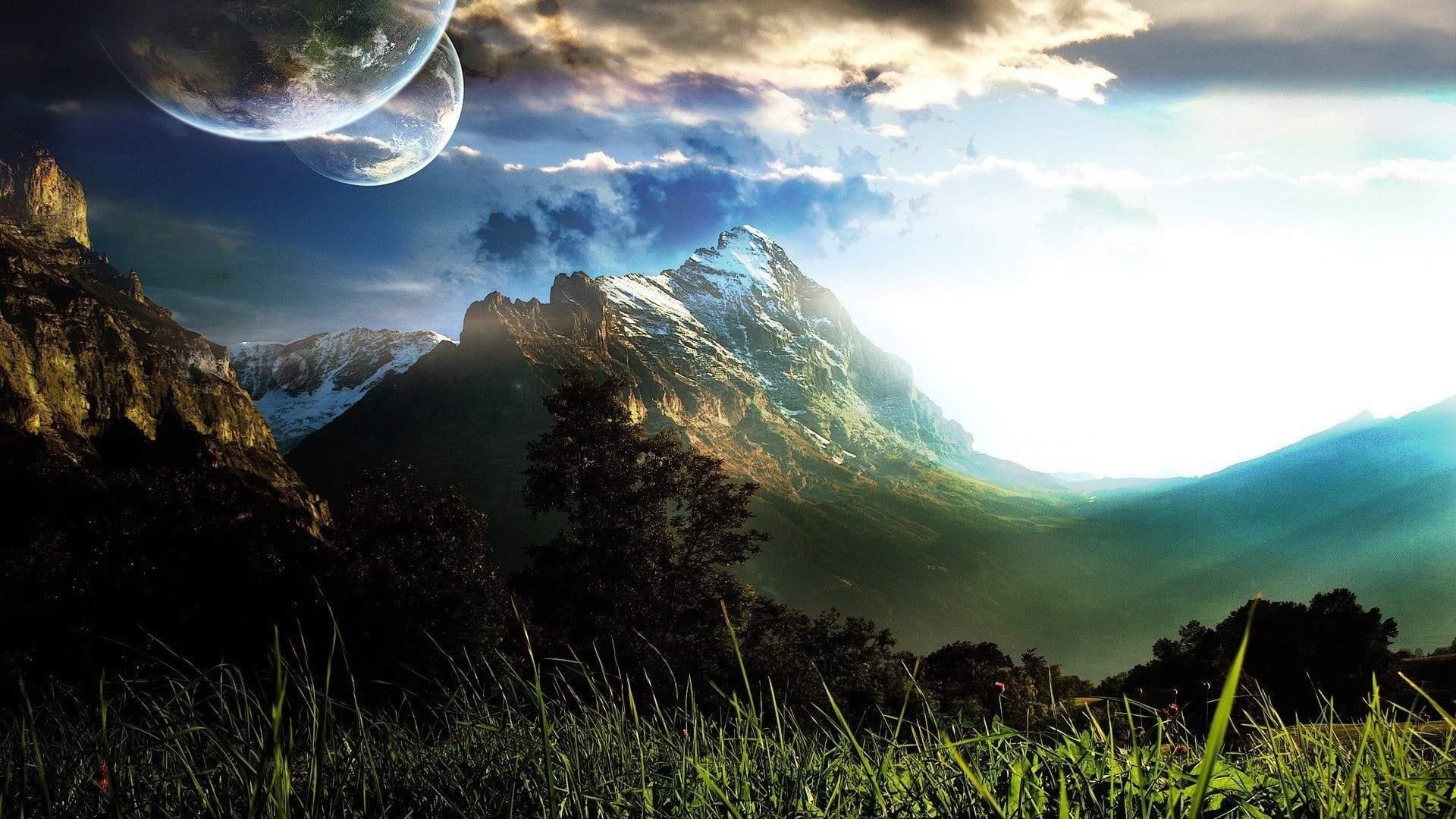 nature and landscapes, planeta, planet, nature, natureza, 1080P, montanha, mountain, HD Wallpaper