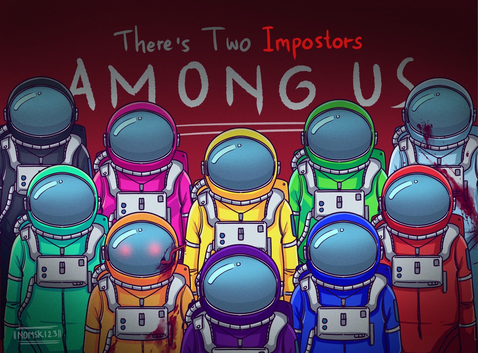 impostor, 1080P, Among us, HD Wallpaper
