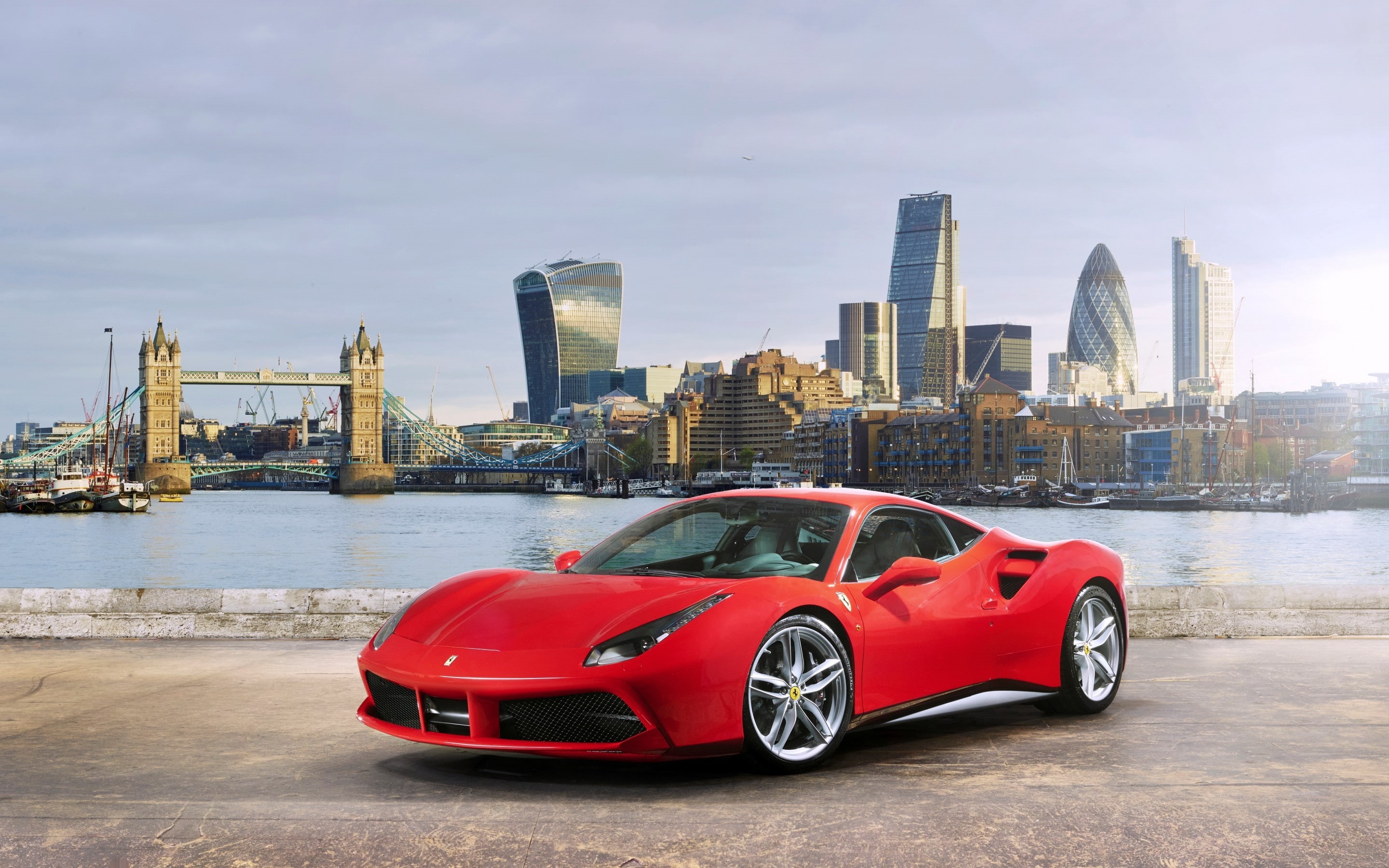 2015, Ferrari, 2K, 488 GTB, coupe, Cars s, red, gtb, HD Wallpaper