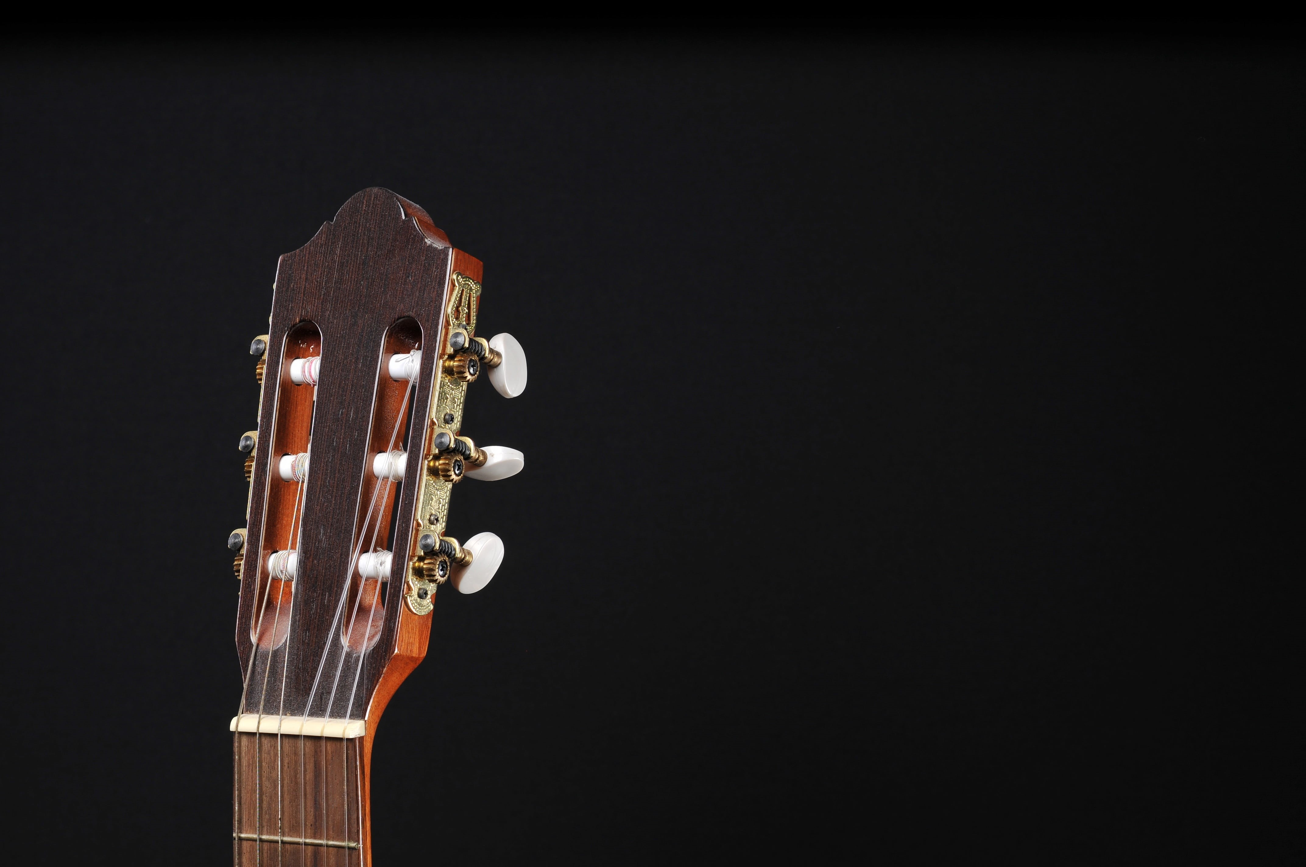 studio shot, photo, acoustic guitar, close-up, guitar, classical music, musical instrument, musical instrument string, string instrument, stock, copy space, HD Wallpaper