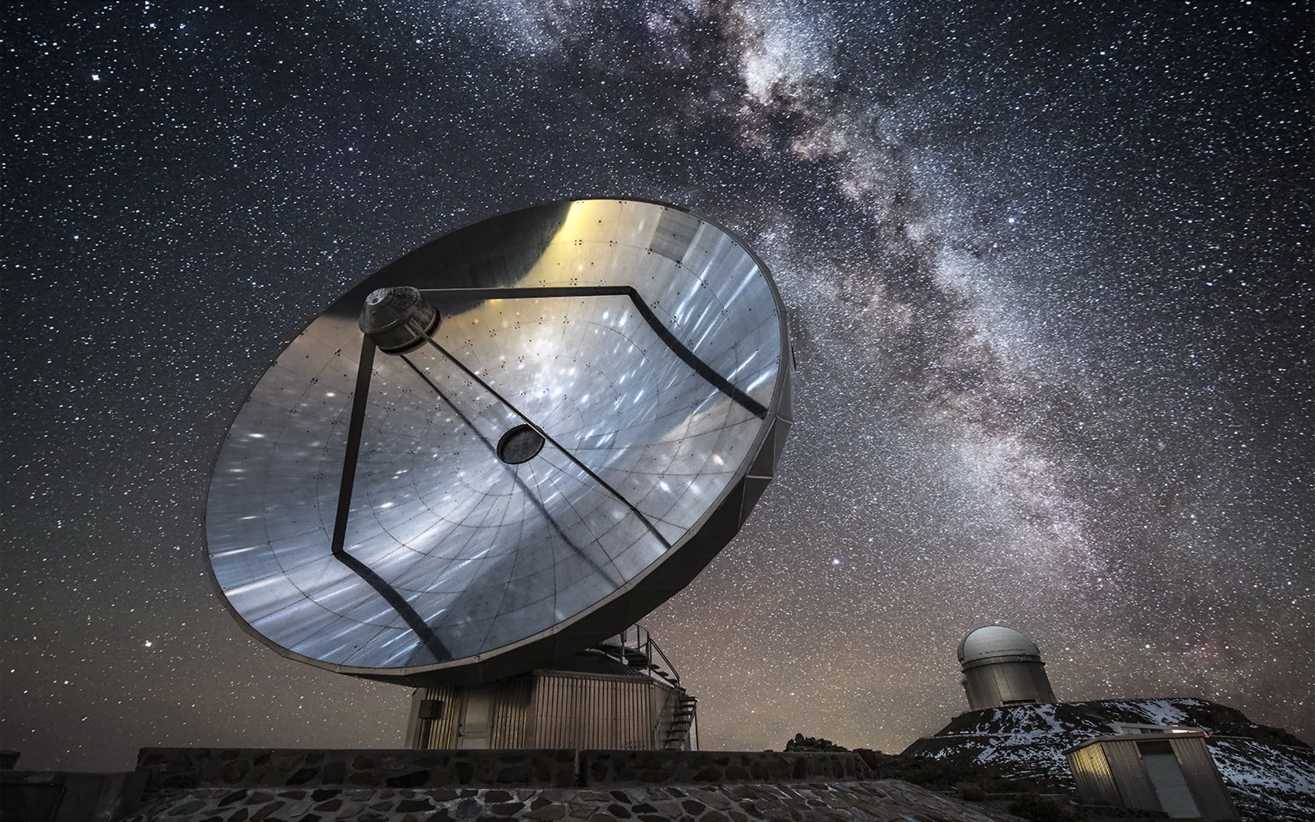 black, technology, building exterior, subwoofer, space exploration, nature, built structure, photography, science, 1080P, star - space, star field, space, HD Wallpaper