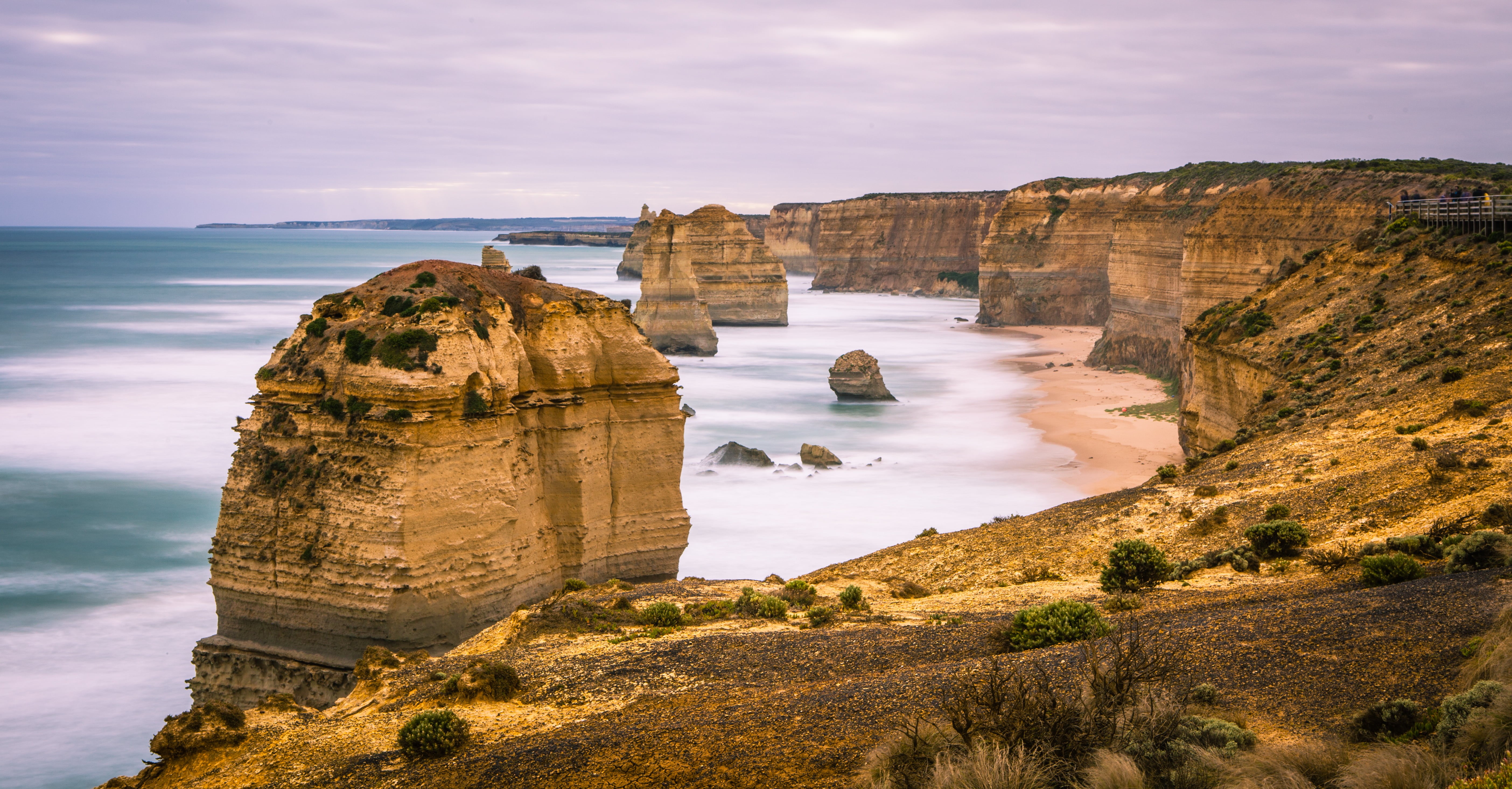 sea, coast, nature, cliff, 12 Apostles, great Ocean Road, famous Place, photography, 5K, observatory, landscape, coastline, victoria - Australia, platform, HD Wallpaper