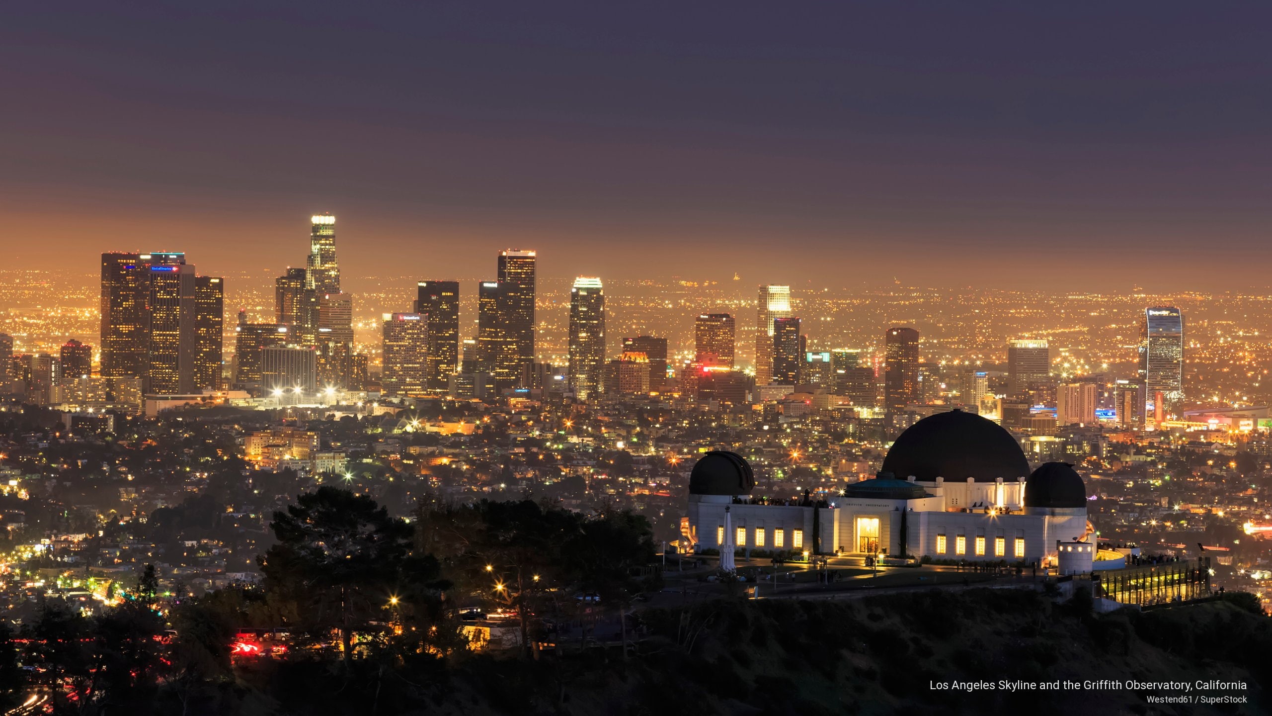 2K, california, angeles, Architecture, los, skyline, observatory, griffith, HD Wallpaper
