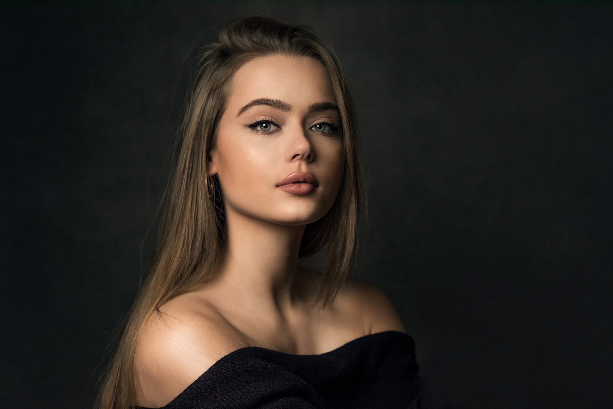 Krzysztof Budych, KAMILA, portrait, sponge, 1080P, retouching, HD Wallpaper