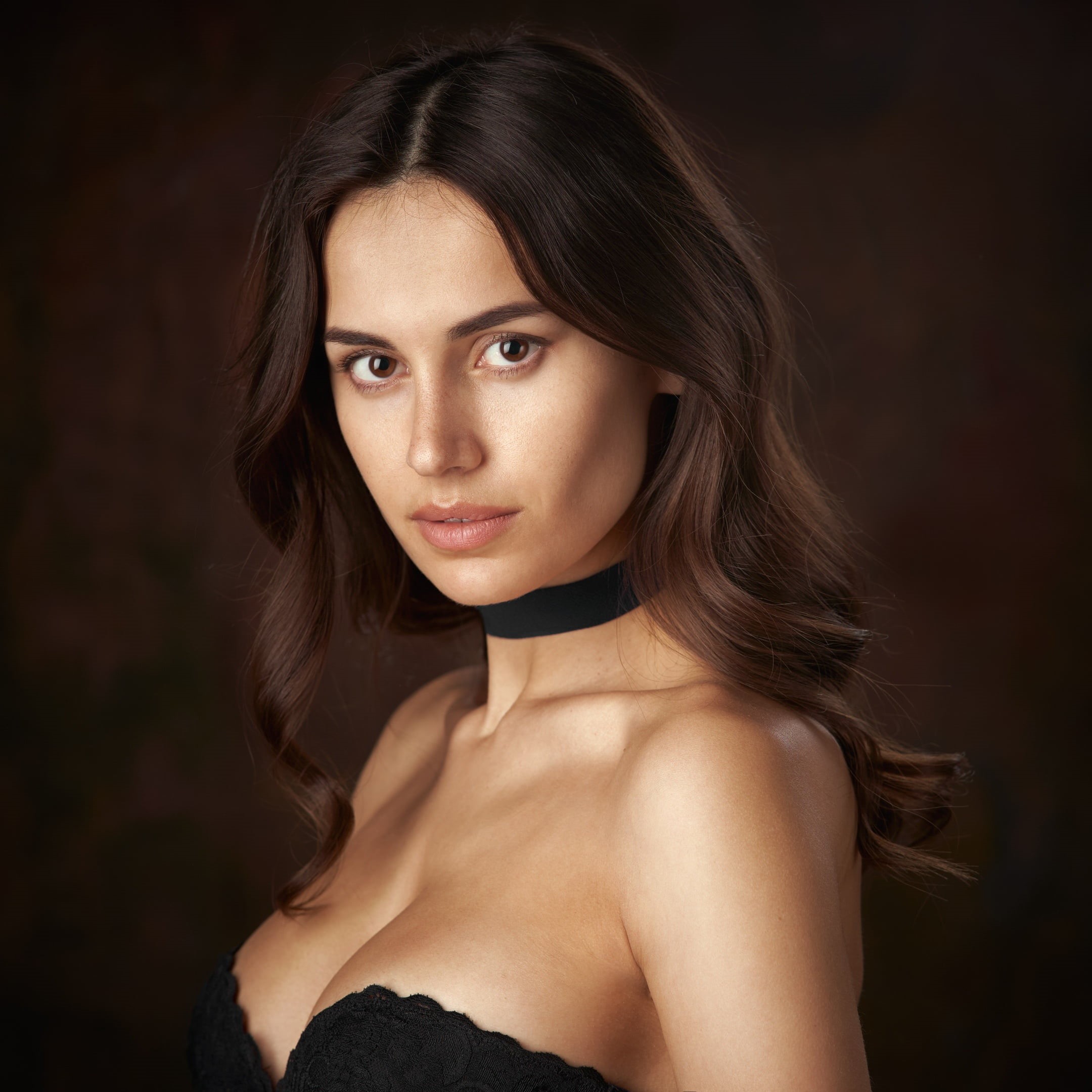 Diana, retouching, 1080P, Alexander Vinogradov, girl, classic portrait, Phone HD Wallpaper