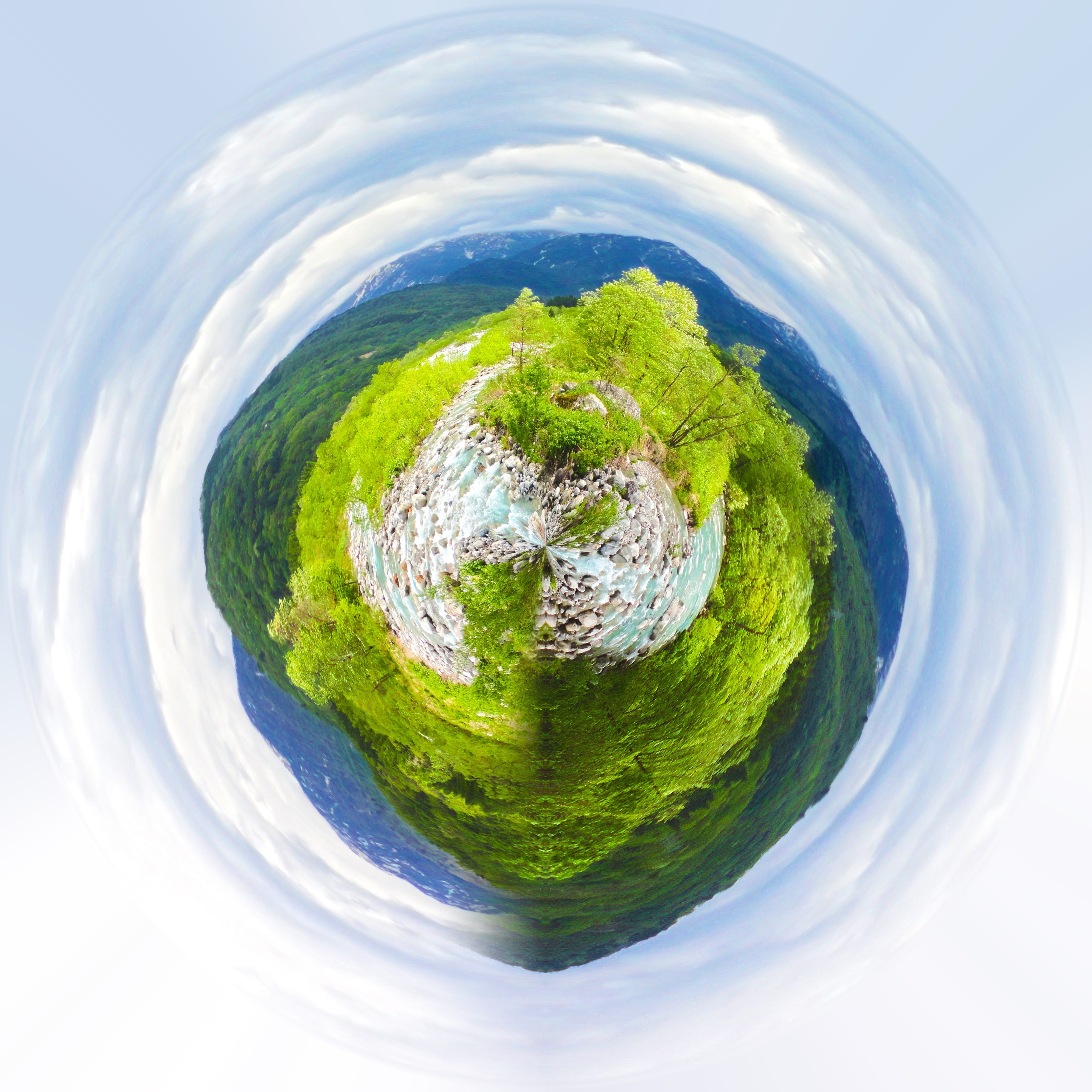 4K, nature, photoshop photo montage, handling, environment, day, people, sphere, creativity, island, saves screens, space, galaxy, globe - man made object, Phone HD Wallpaper