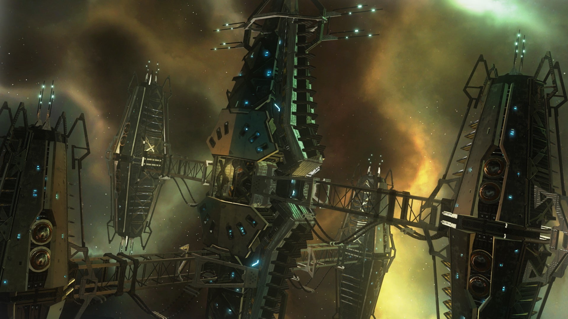 music festival, equipment, starpoint gemini warlords digital art video games science fiction spacestation, electric guitar, musical instrument, event, illuminated, HD Wallpaper