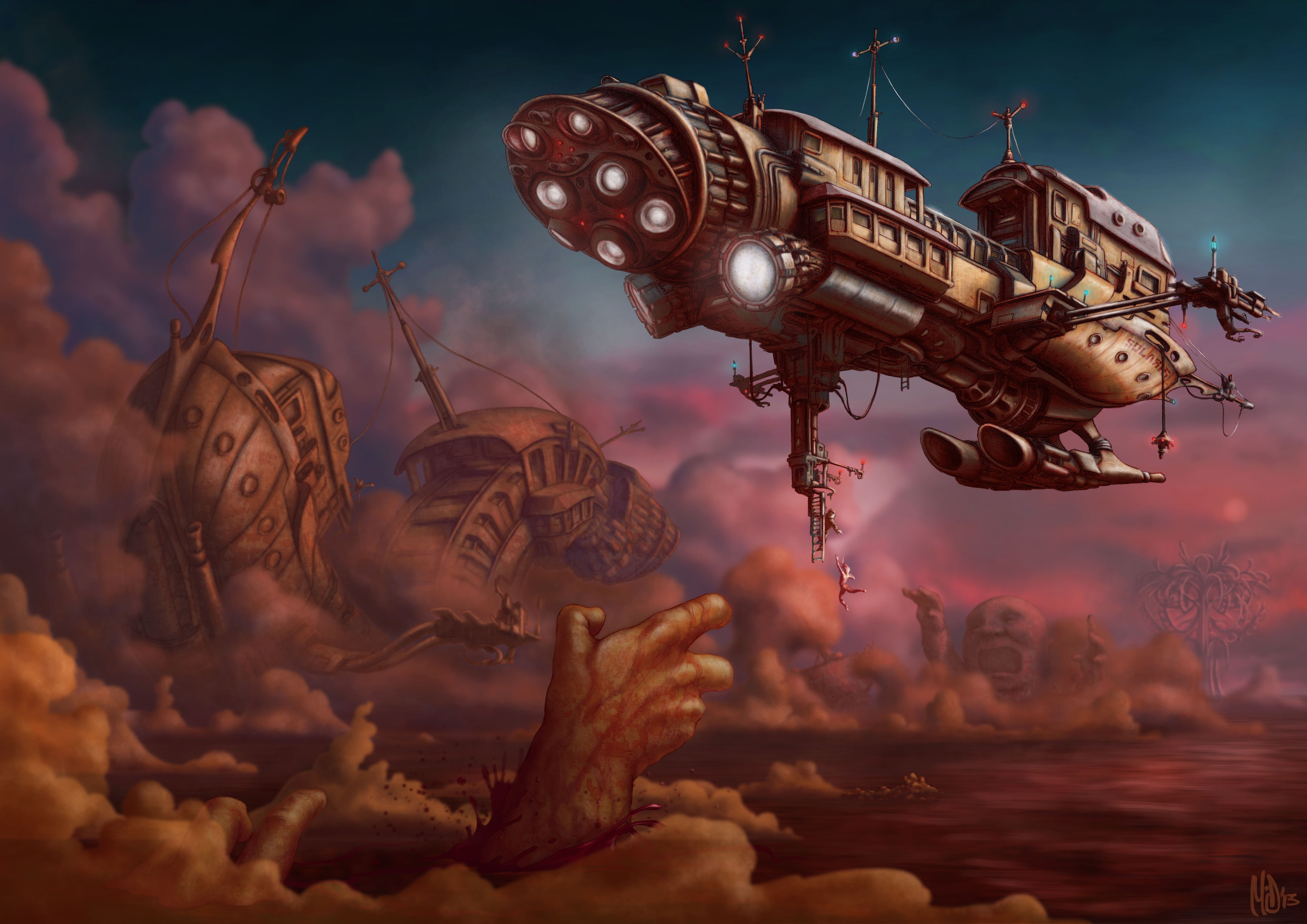 digital art, 4K, spacestation, Solaris, science fiction, Miguel Iturbe, HD Wallpaper