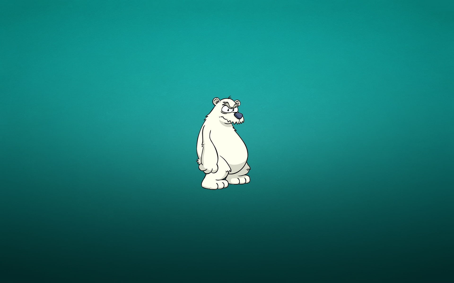 one animal, green color, art and craft, white, digital composite, animal, blue, minimalism, electric lamp, polar bear, illuminated, indoors, shape, green background, HD Wallpaper