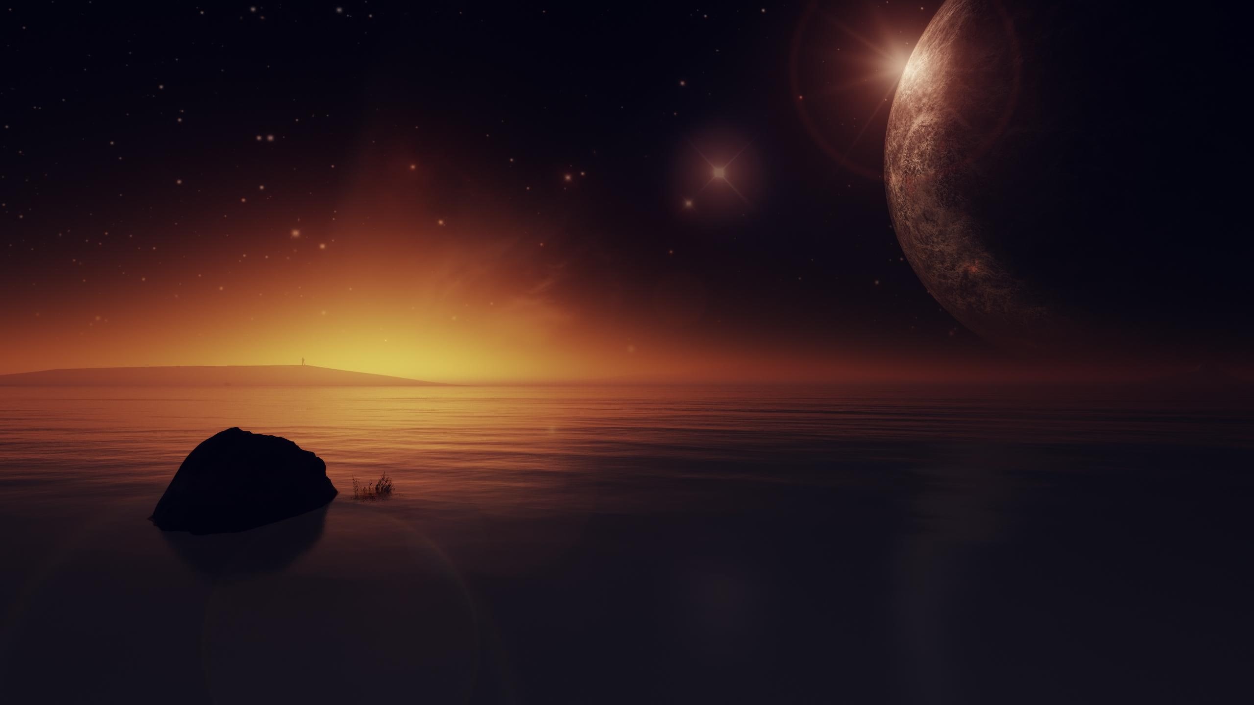 system, planets, relhom, abstract, 3d and abstract, solar, 2K, anomaly, HD Wallpaper
