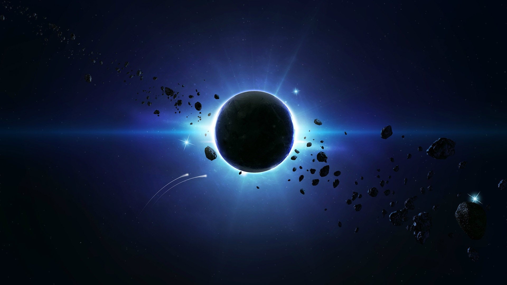 summer, galax, heaven, outdoors, star, sky, landscape, art, moon, cloudscape, universe, astronomy, bright, design, environment, stars, atmosphere, 1080P, HD Wallpaper