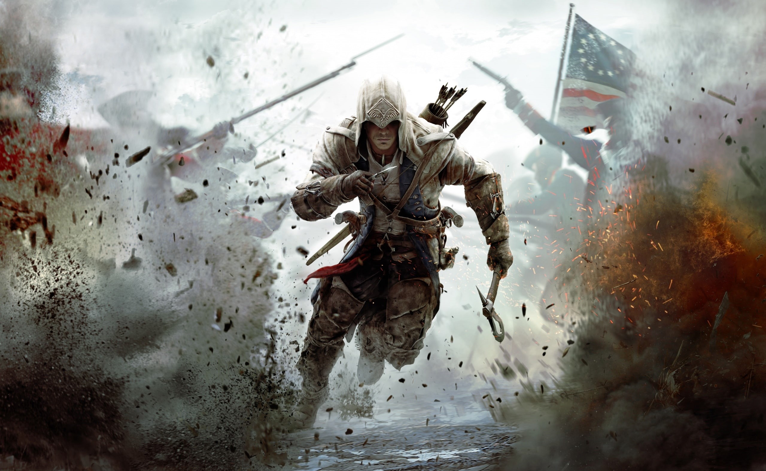 sport, Games, connor, mid-air, 2012, full length, creed, architecture, outdoors, s, Assassins Creed, assassin, lifestyles, assassins creed iii, HD Wallpaper