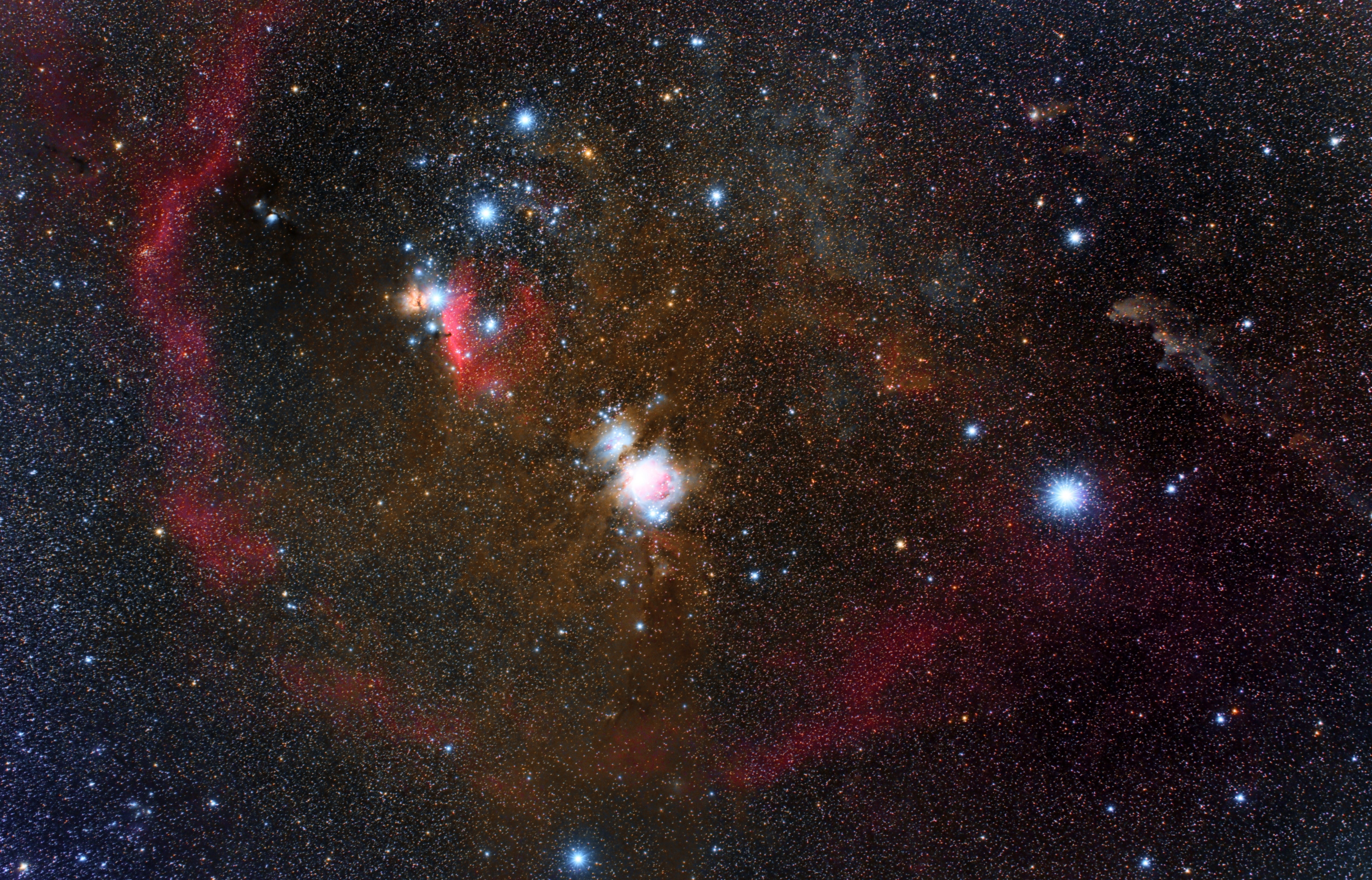 emission, Orion, nebula, 4K, Barnards Loop, in the constellation, HD Wallpaper
