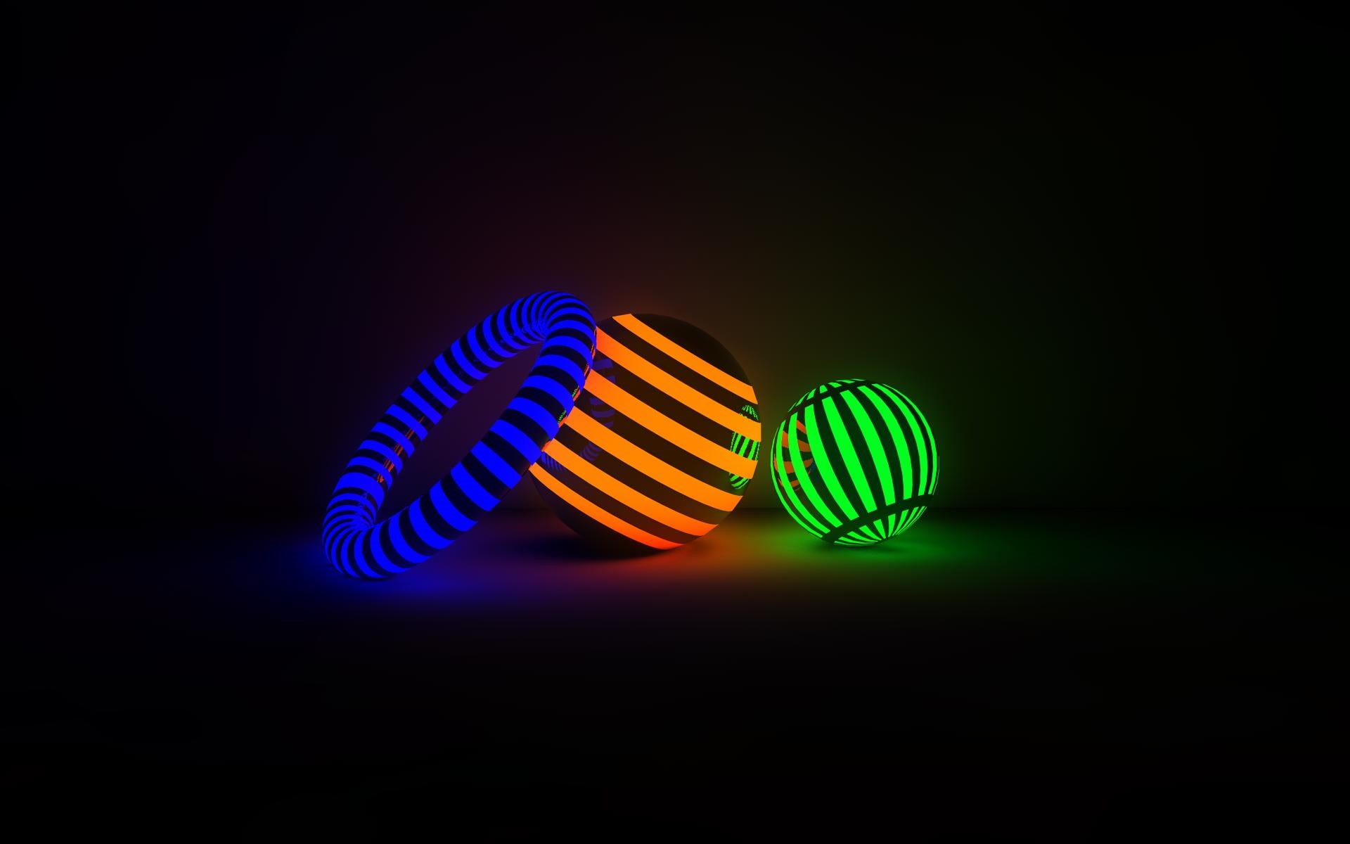 loop, 4d, glow, d, sphere, 1080P, HD Wallpaper