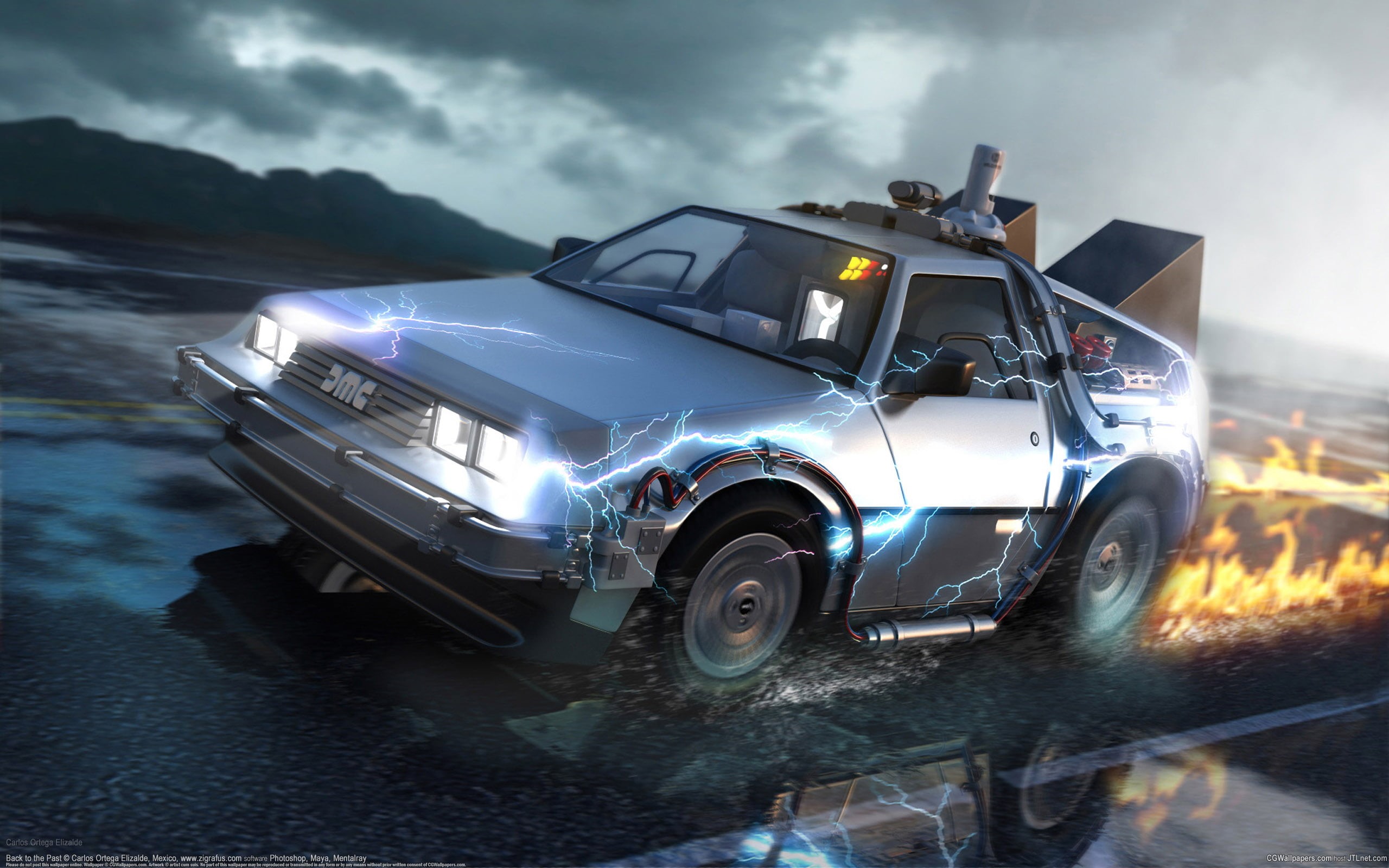 mode of Transport, off-Road Vehicle, DeLorean DMC-12, ontario - Canada, retro Styled, bumper, racecar, headlight, black Color, illuminated, grille, color Image, HD Wallpaper