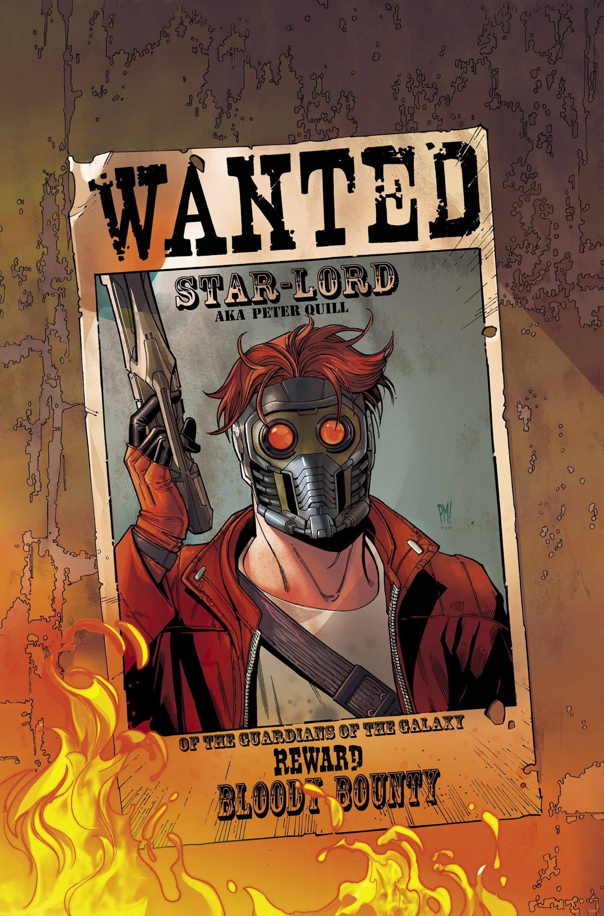 western script, mammal, Guardians of the Galaxy, Star Lord, Wanted, human representation, no people, art and craft, male likeness, retro styled, indoors, Phone HD Wallpaper