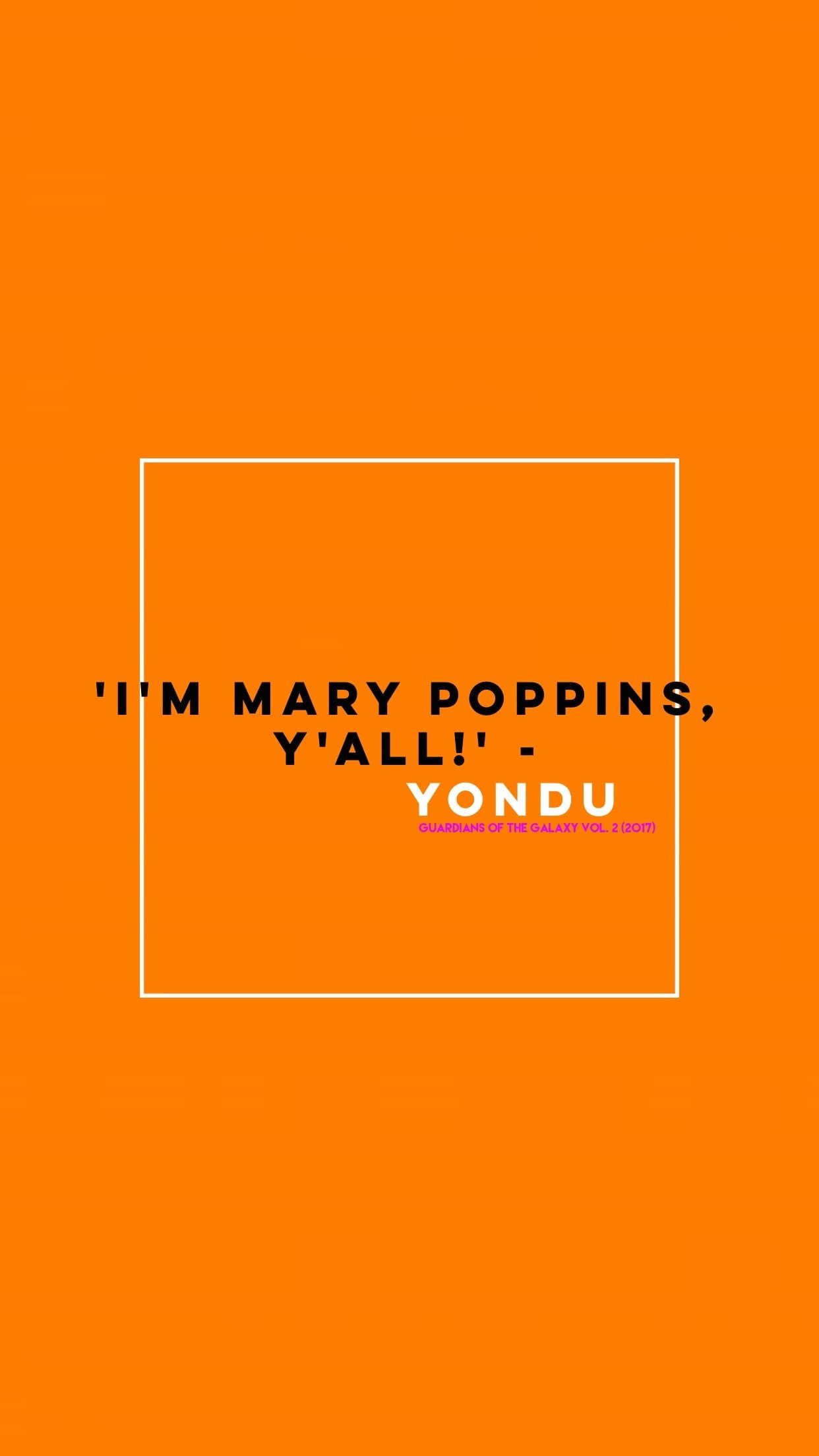 text, communication, script, yondu udonta marvel cinematic universe movies quote guardians of the galaxy typography minimalism orange background, non-western script, Phone HD Wallpaper