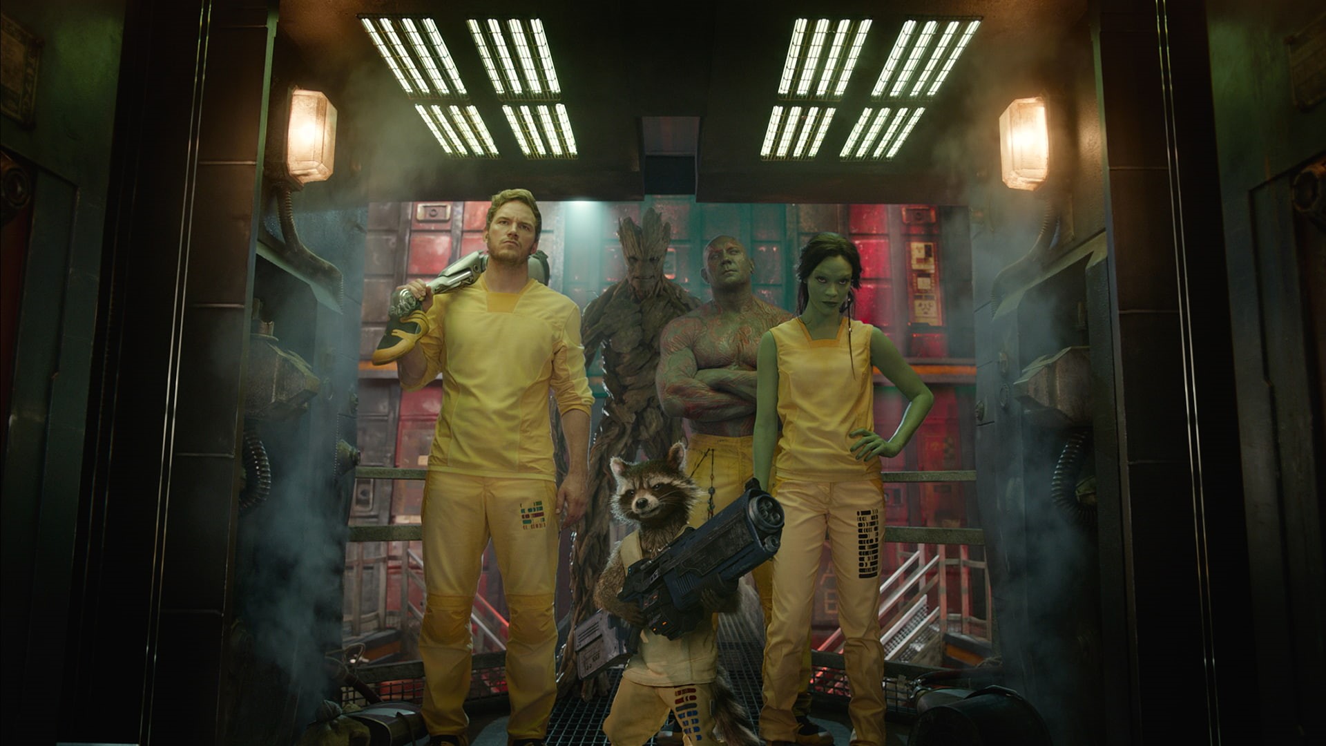 Groot, 1080P, Action, Star-Lord, Destroyer, Boys, Galaxy, Aliens, Vin Diesel, Film, Chris Pratt, Gamora, Year, Adventure, Guardians, Animal, HD Wallpaper
