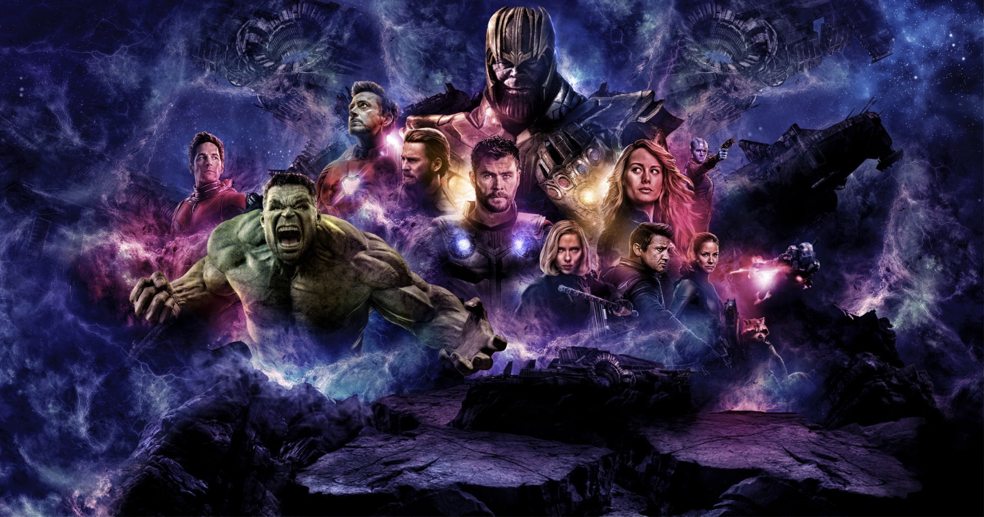 Jeremy Renner, Iron Man, Clint Barton, Mark Ruffalo, Captain America, Rocket Raccoon, Marvel Comics, Josh Brolin, Thanos, Black Widow, Hope Pym, Evangeline Lilly, HD Wallpaper