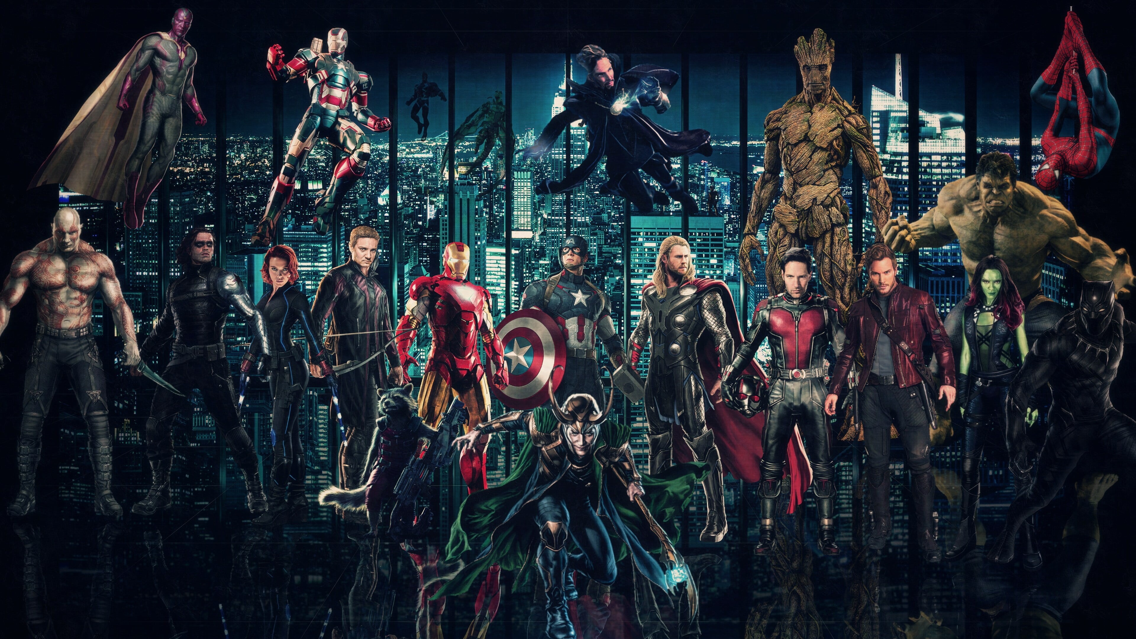 female likeness, hd, avengers infinity war, spiderman, captain america, vision, thor, women, arts culture and entertainment, avengers, movies, war machine, HD Wallpaper