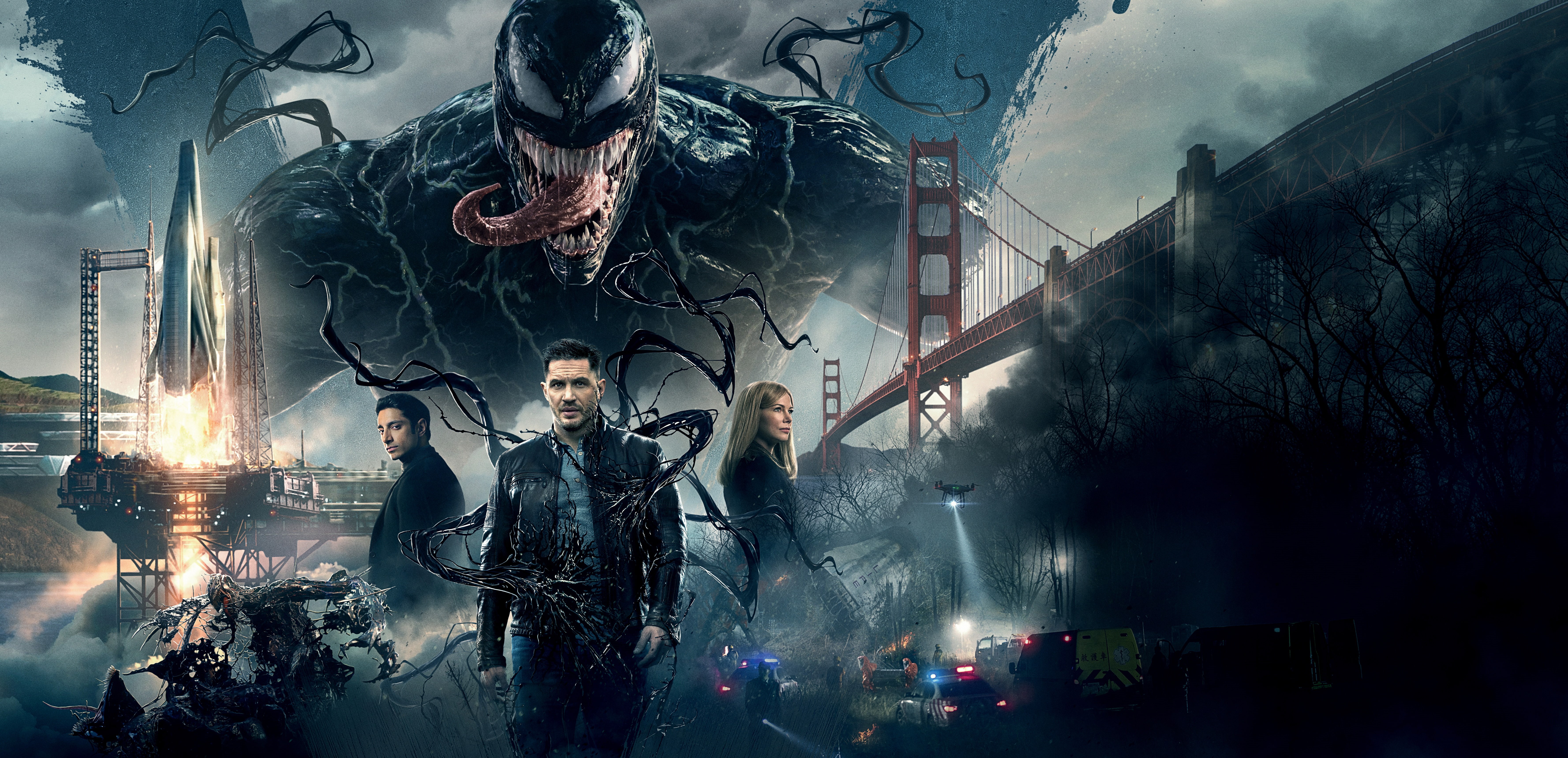 hd, 5K, 2018 movies, venom, tom hardy, 4k, 8k, venom movie, movies, 5k, HD Wallpaper