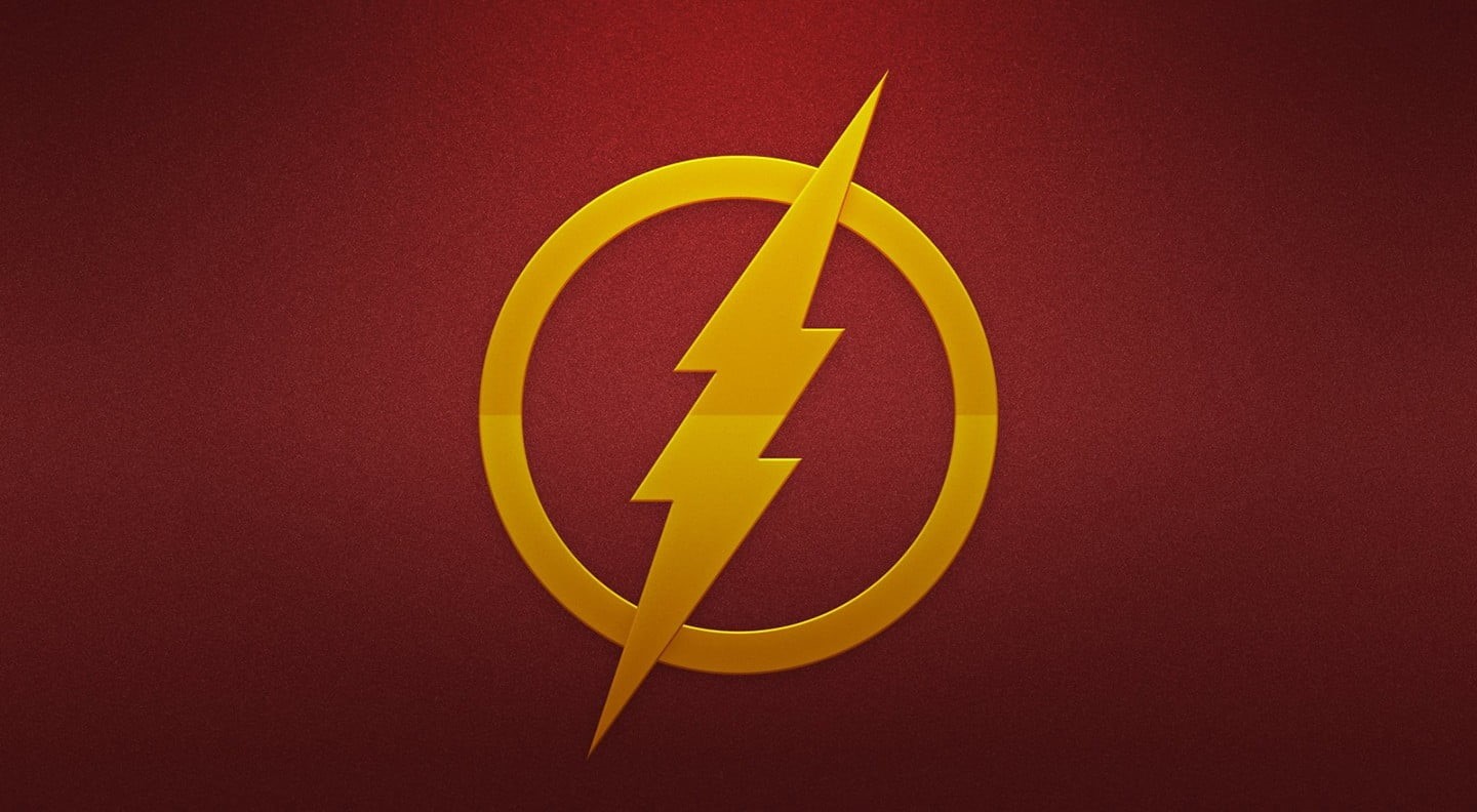 sign, metal, The Flash, communication, close-up, shape, colored background, information, superhero, geometric shape, wall - building feature, studio shot, HD Wallpaper