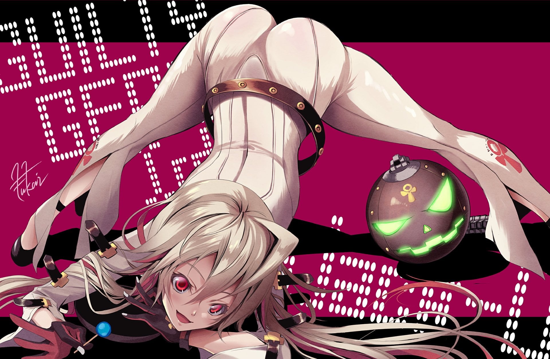 lighting equipment, Guilty Gear, human body part, representation, one person, illuminated, text, Video Game, Guilty Gear Xrd -Revelator-, technology, glowing, HD Wallpaper