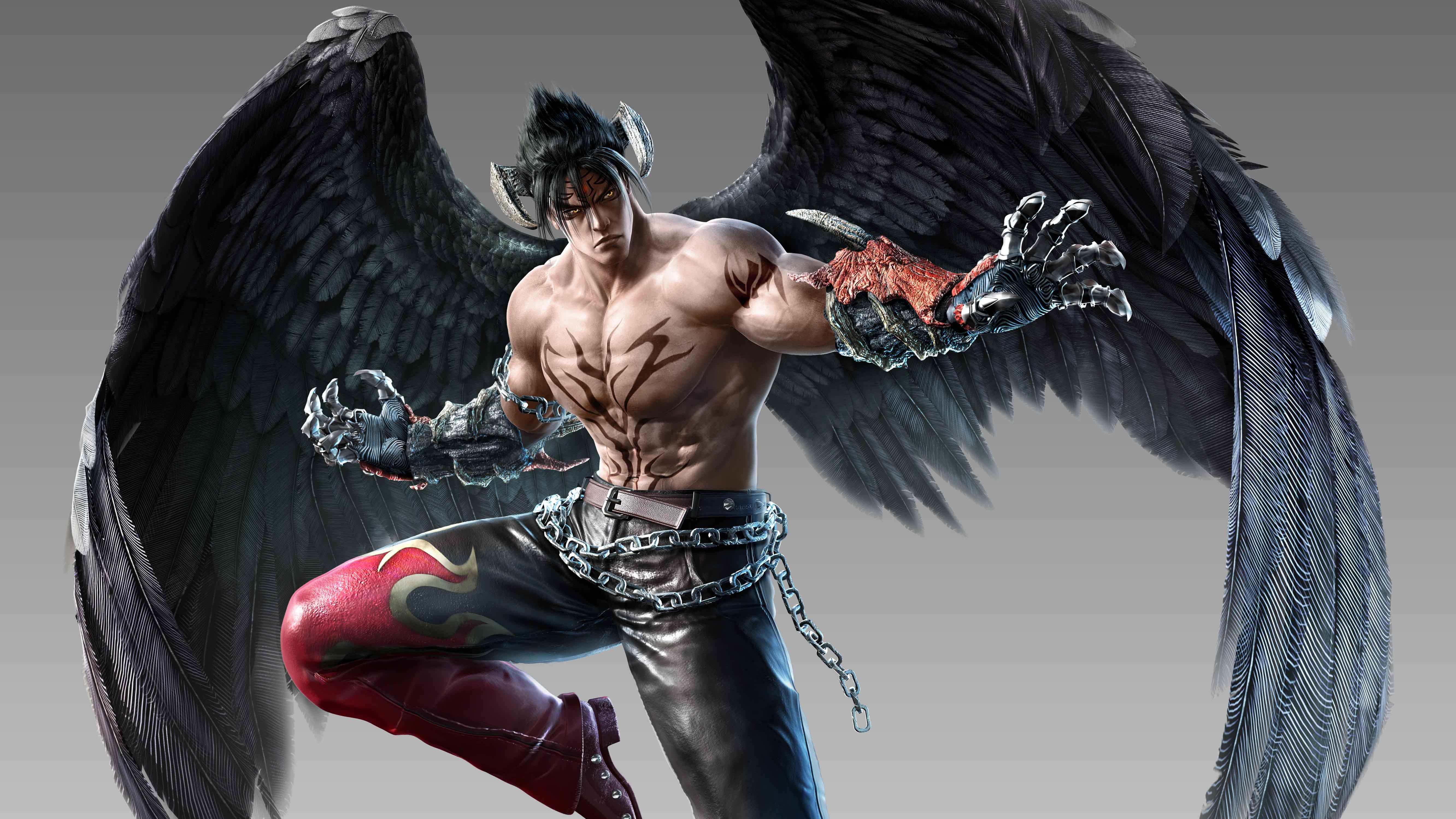tekken 7, games, lifestyles, 5K, 4k, strength, creativity, men, standing, day, young men, muscular build, representation, hd, art and craft, shirtless, HD Wallpaper