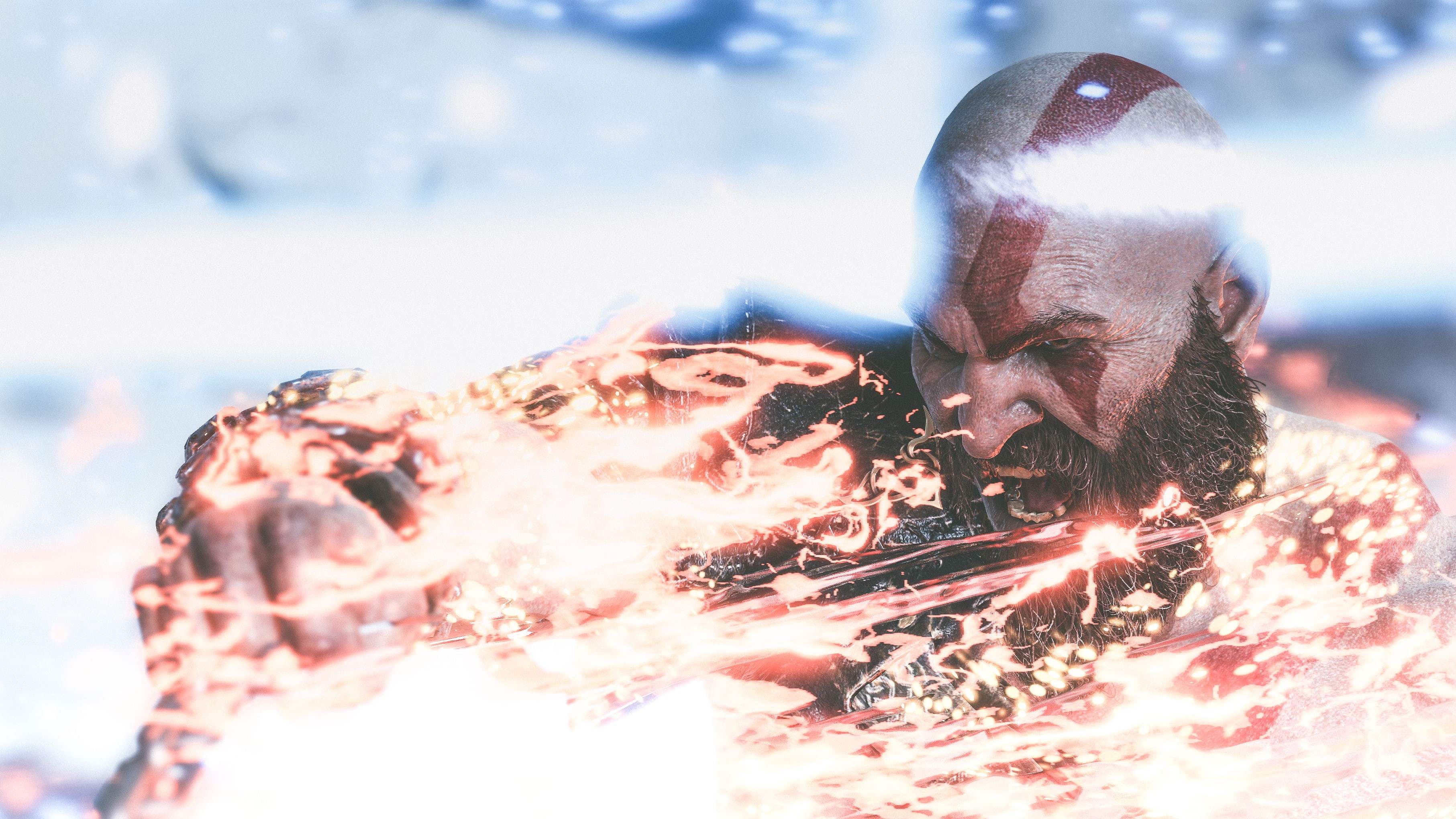 2K, 4k, games, ps games, god of war 4, flickr, god of war, kratos, hd, HD Wallpaper