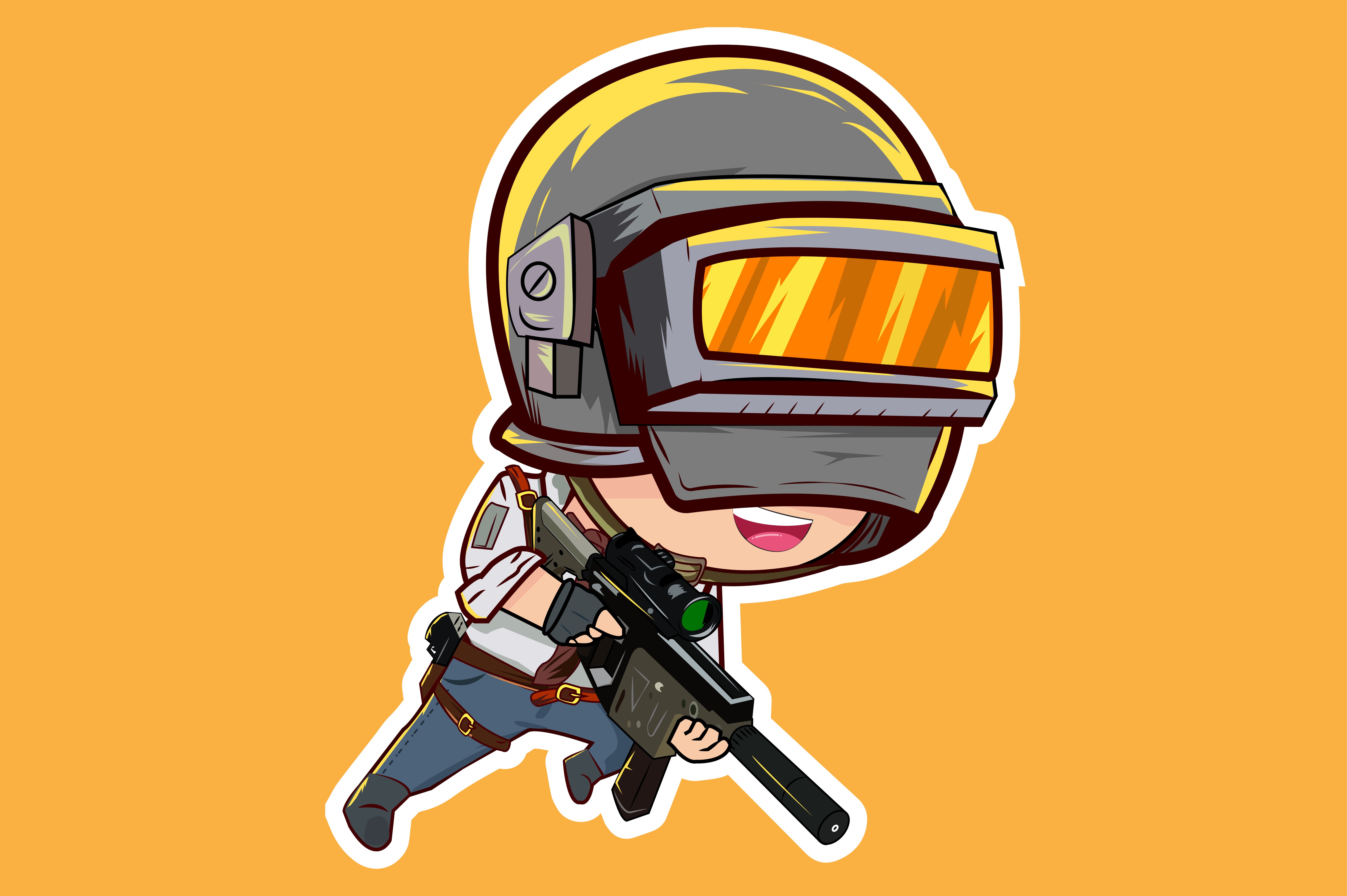 8K, Video Game, PlayerUnknowns Battlegrounds, Chibi, HD Wallpaper