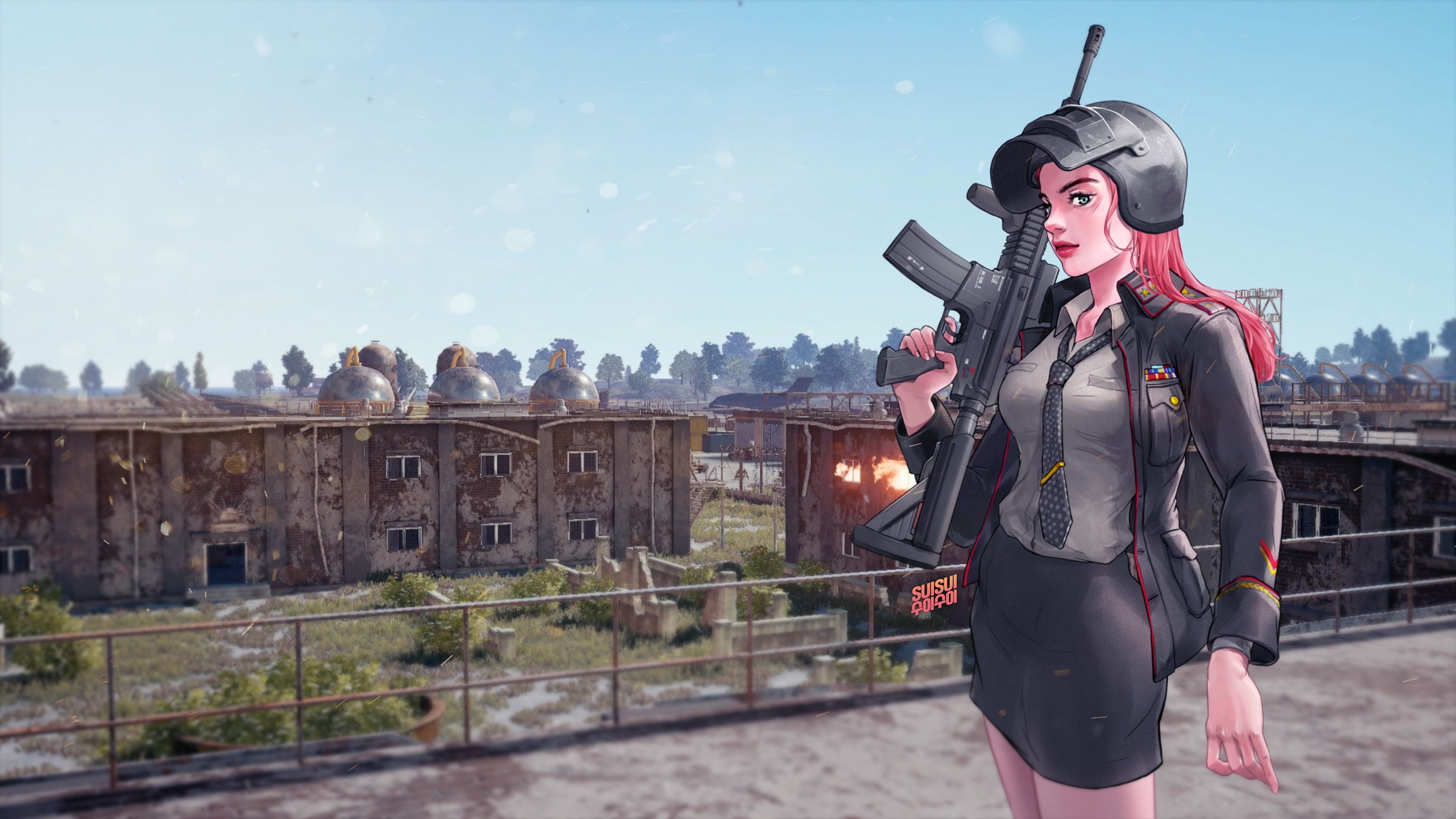 hd, pubg, playerunknowns battlegrounds, games, gun, 4K, 2018 games, deviantart, 4k, HD Wallpaper