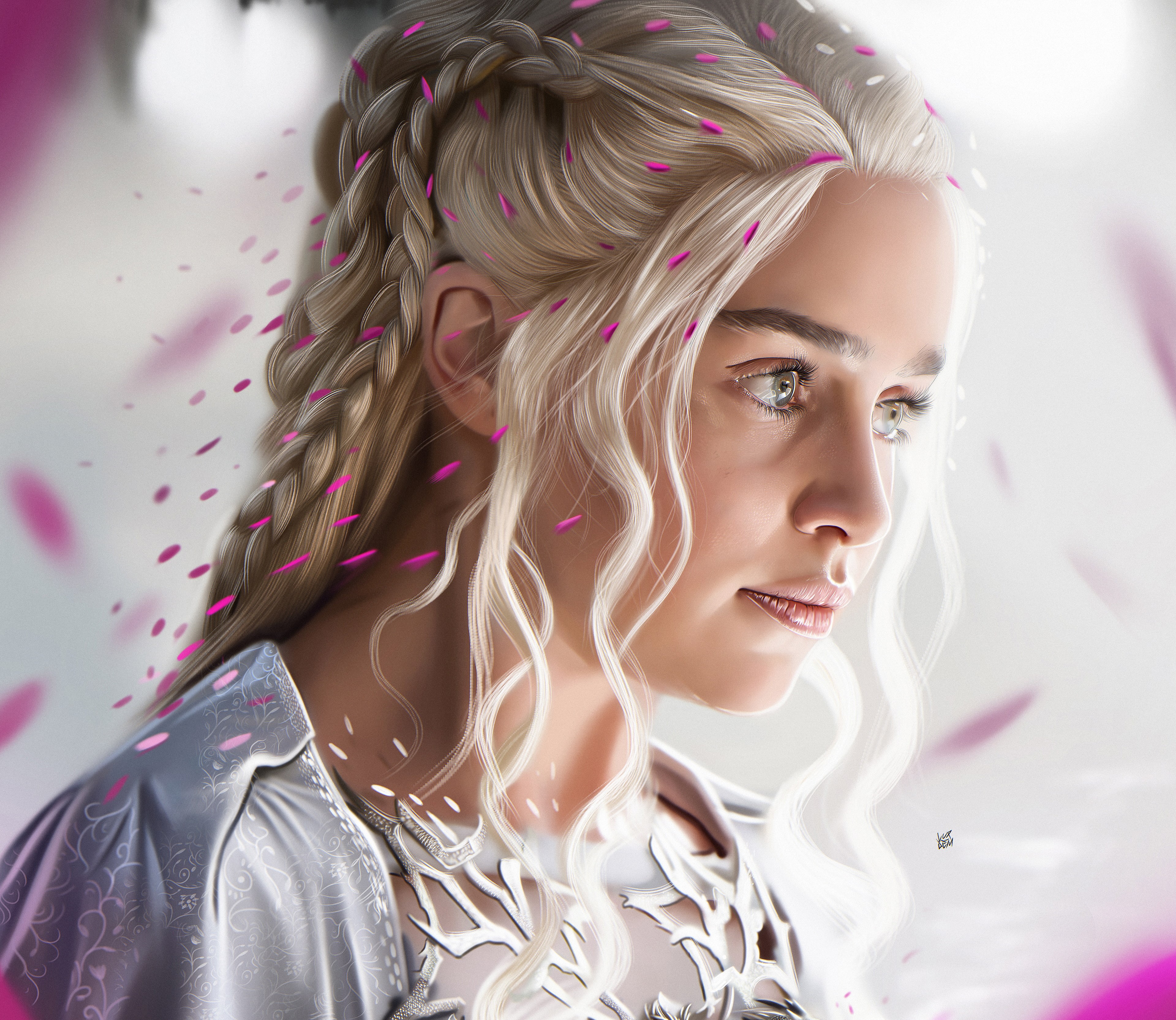 4K, Daenerys Targaryen, Emilia Clarke, 4K, HD Wallpaper