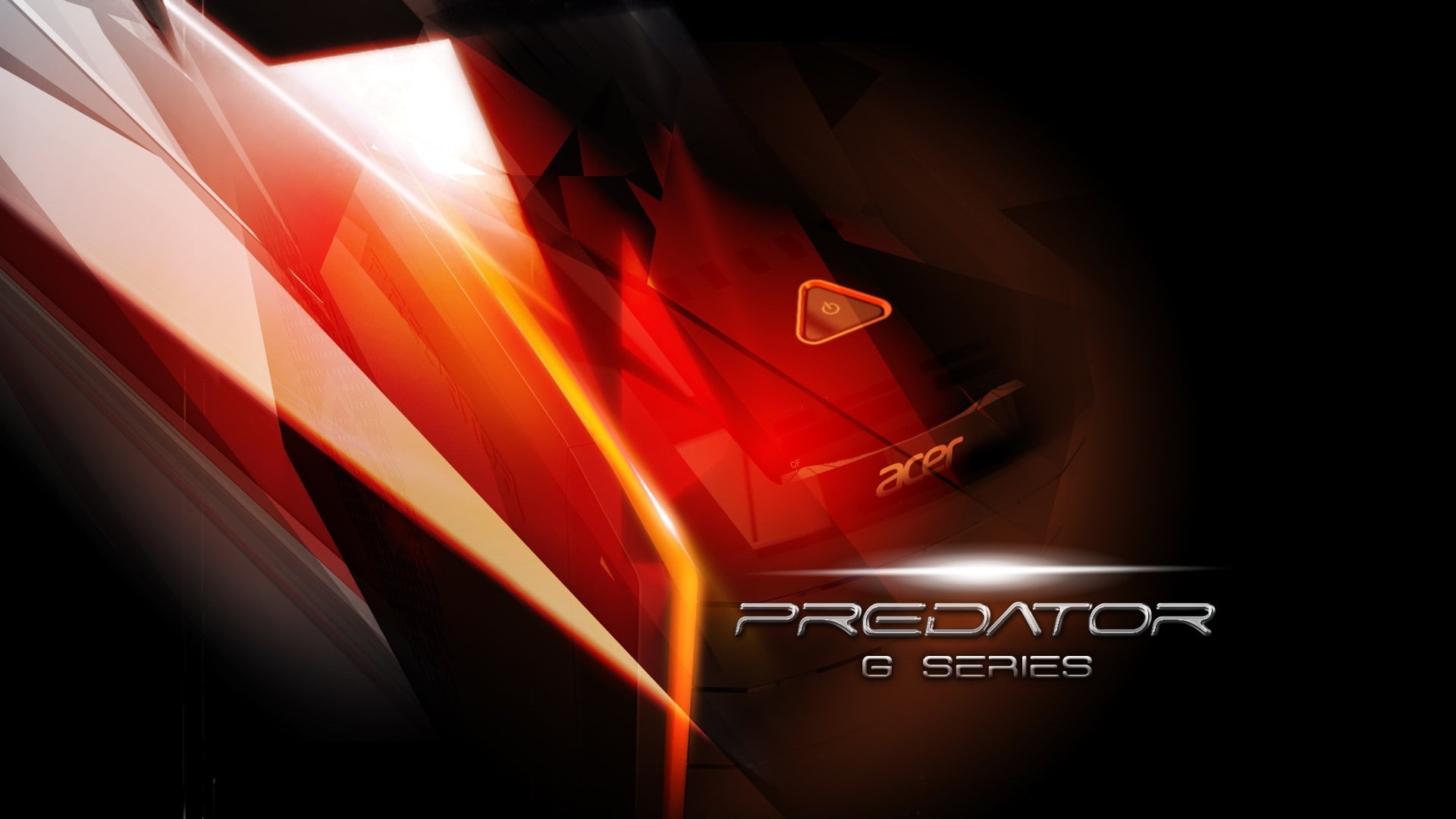 abstract, dark, red, Acer, computer, 1080P, HD Wallpaper