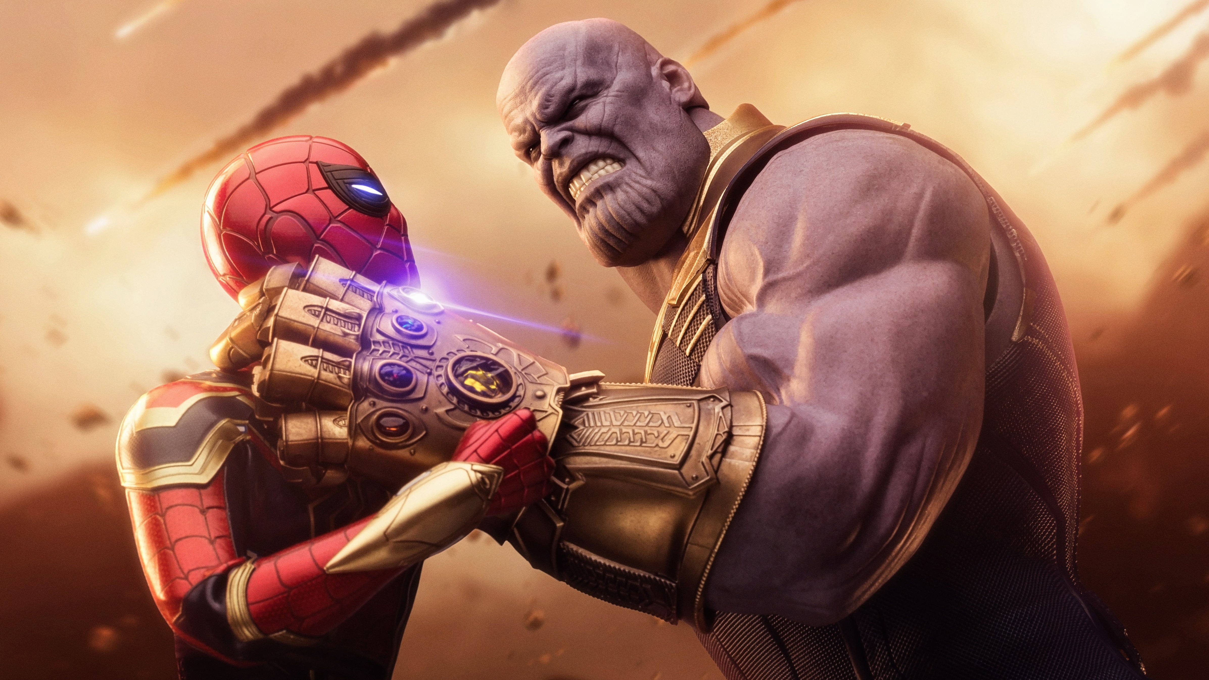 Thanos, Movie, Avengers: Infinity War, 4K, Spider-Man, HD Wallpaper