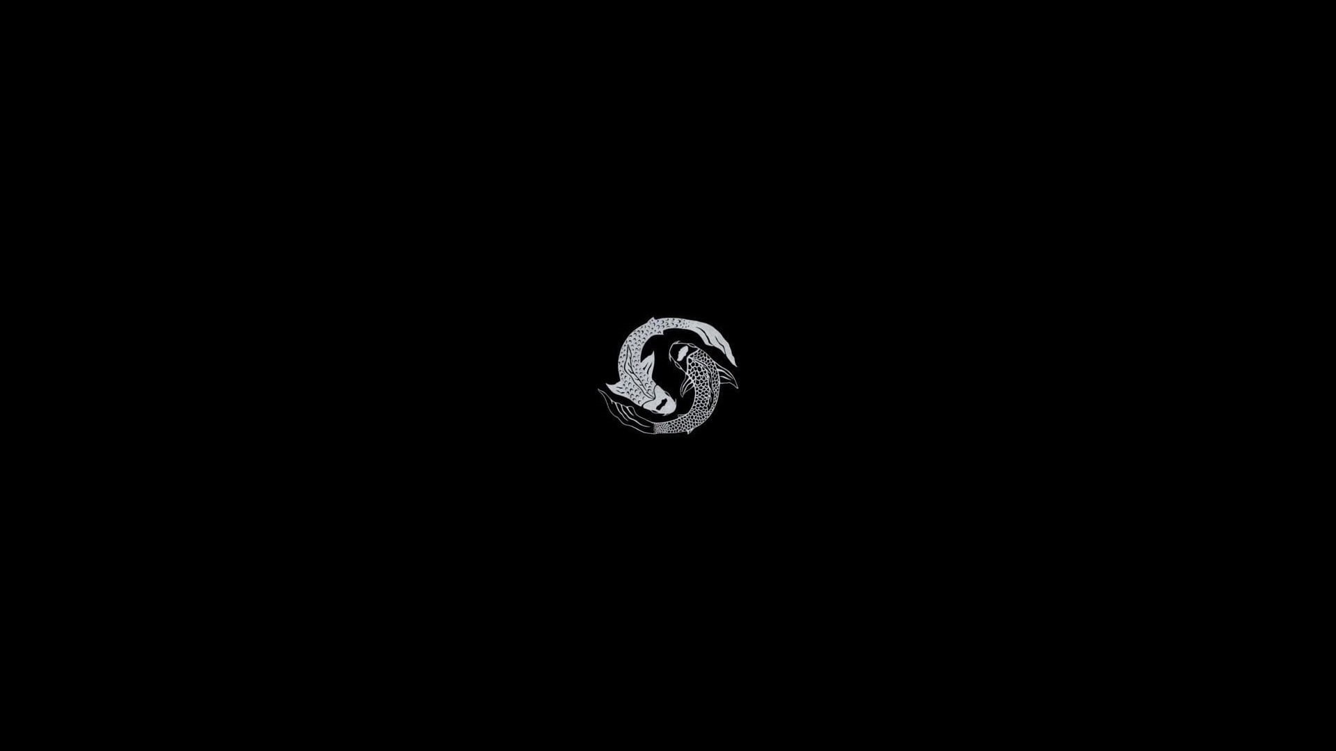 black, 1080P, Japan, minimalism, HD Wallpaper