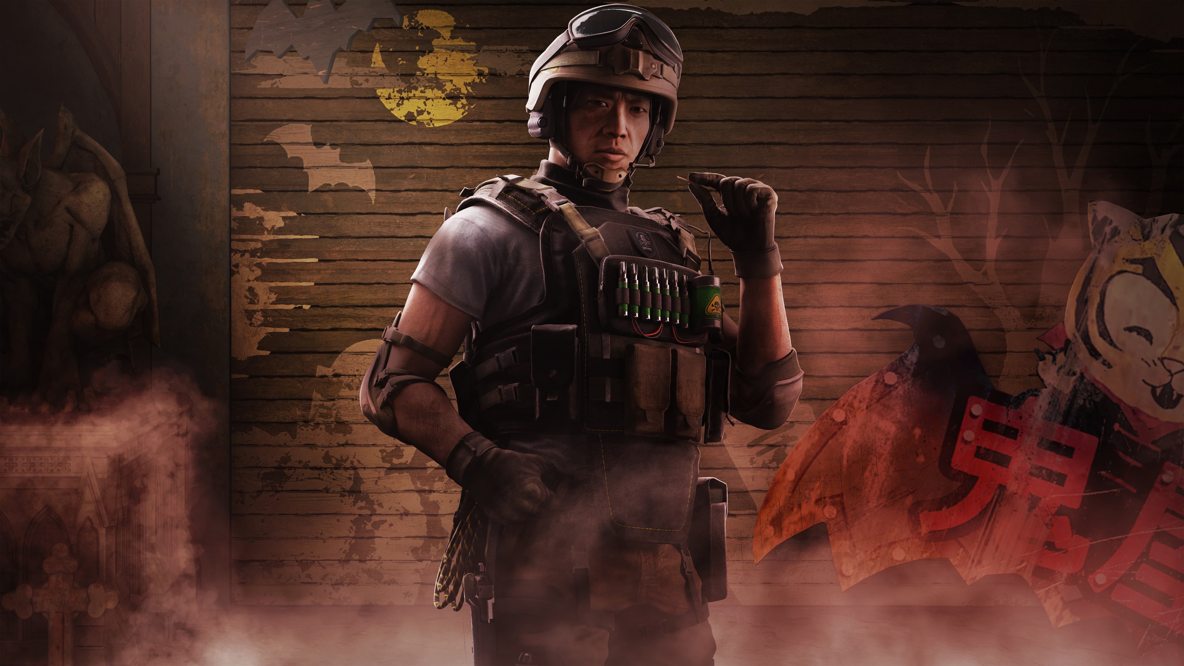 Operator, clancys, Lesion, 4K, Six, rainbow, Siege, Tom, k, HD Wallpaper