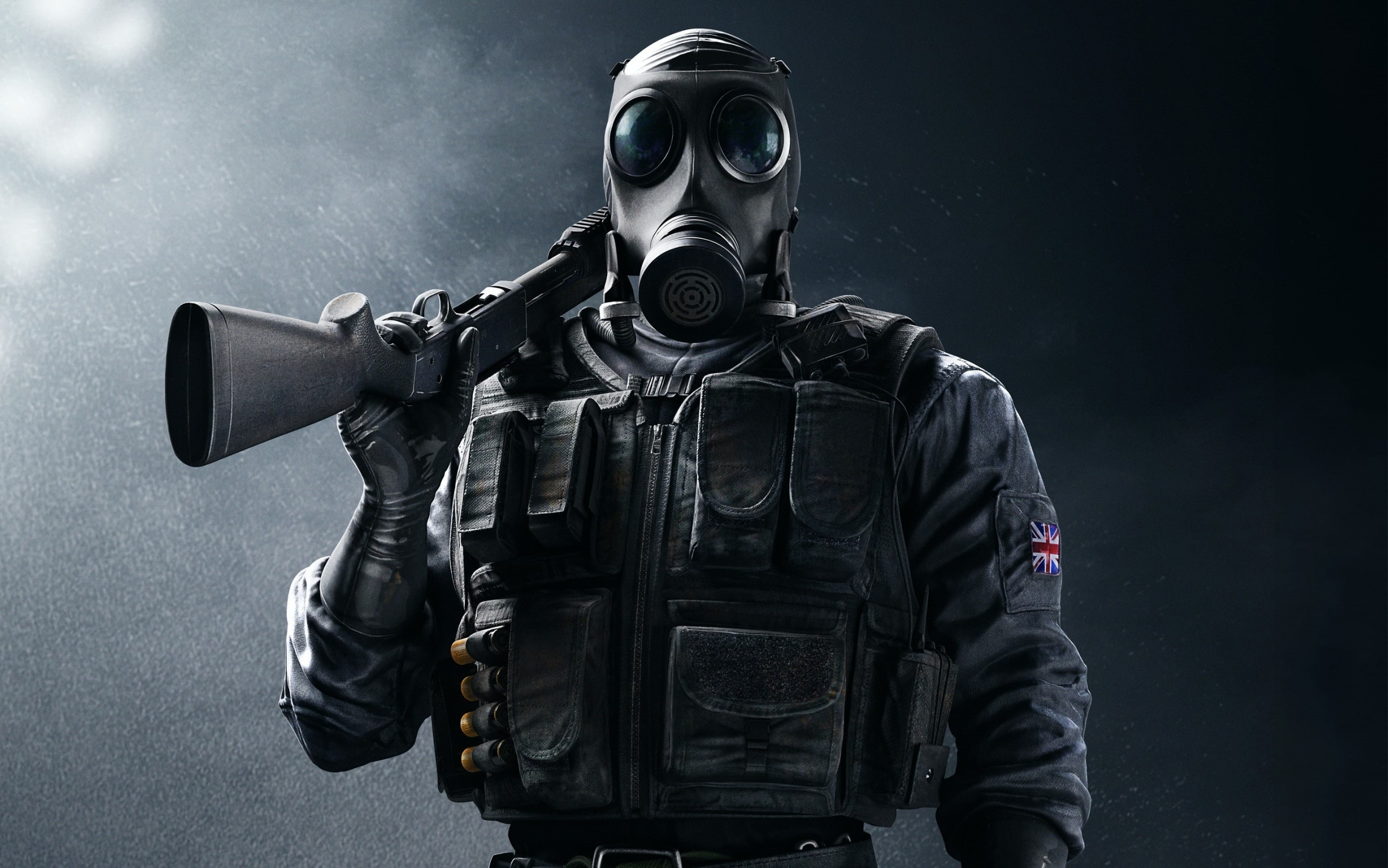  black color, protective workwear, uniform, safety, protection, smoke, real people, security, siege, protective mask - workwear, six, accidents and disasters, HD Wallpaper