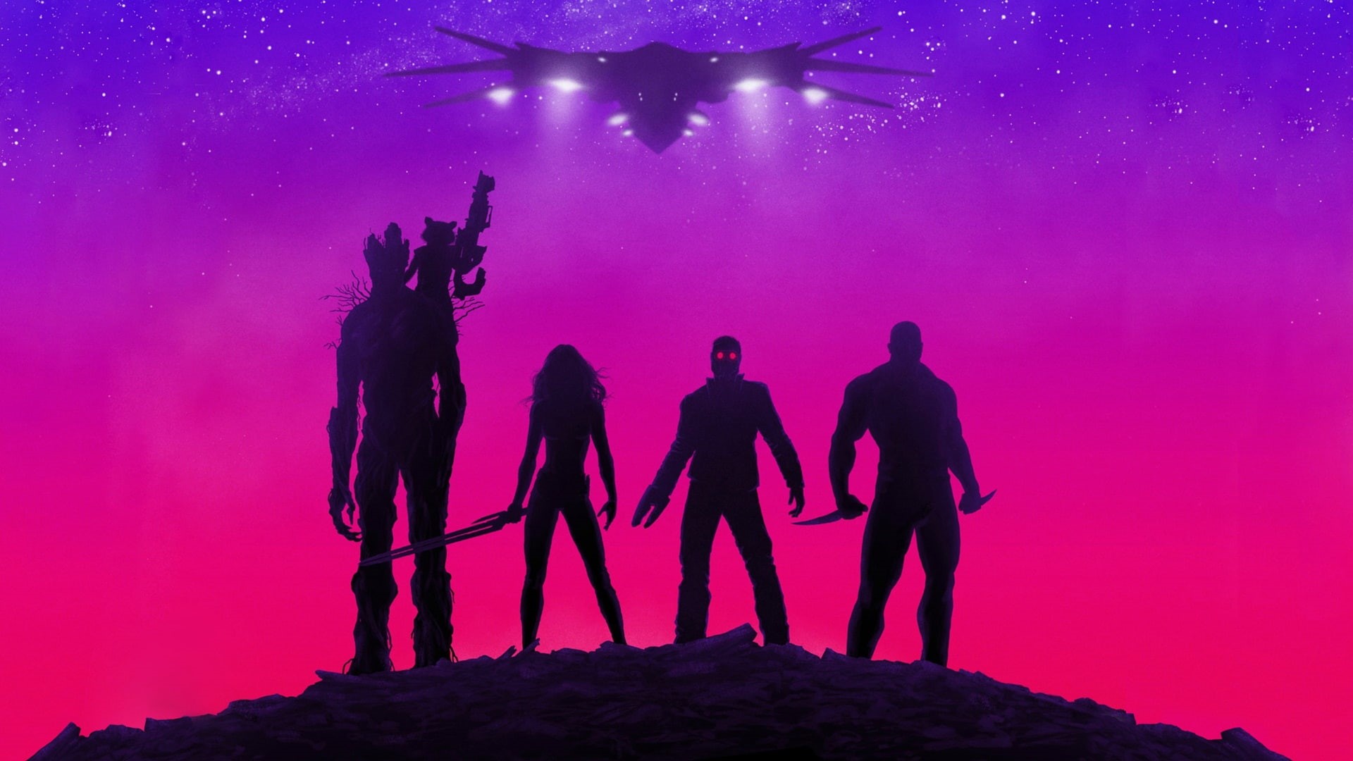 movies, guardians, the, galaxy, hd, 1080P, purple, marvel, HD Wallpaper