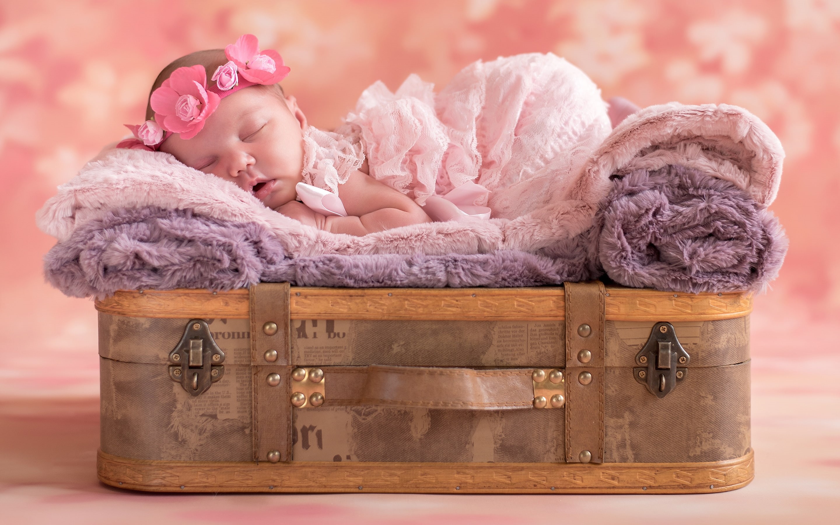 baby, sleep, 2K, cute, HD Wallpaper