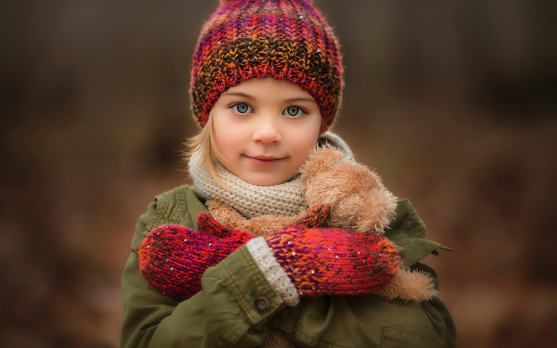 Portrait, 1080P, Hat, Girl, Smile, Little, Cute, HD Wallpaper