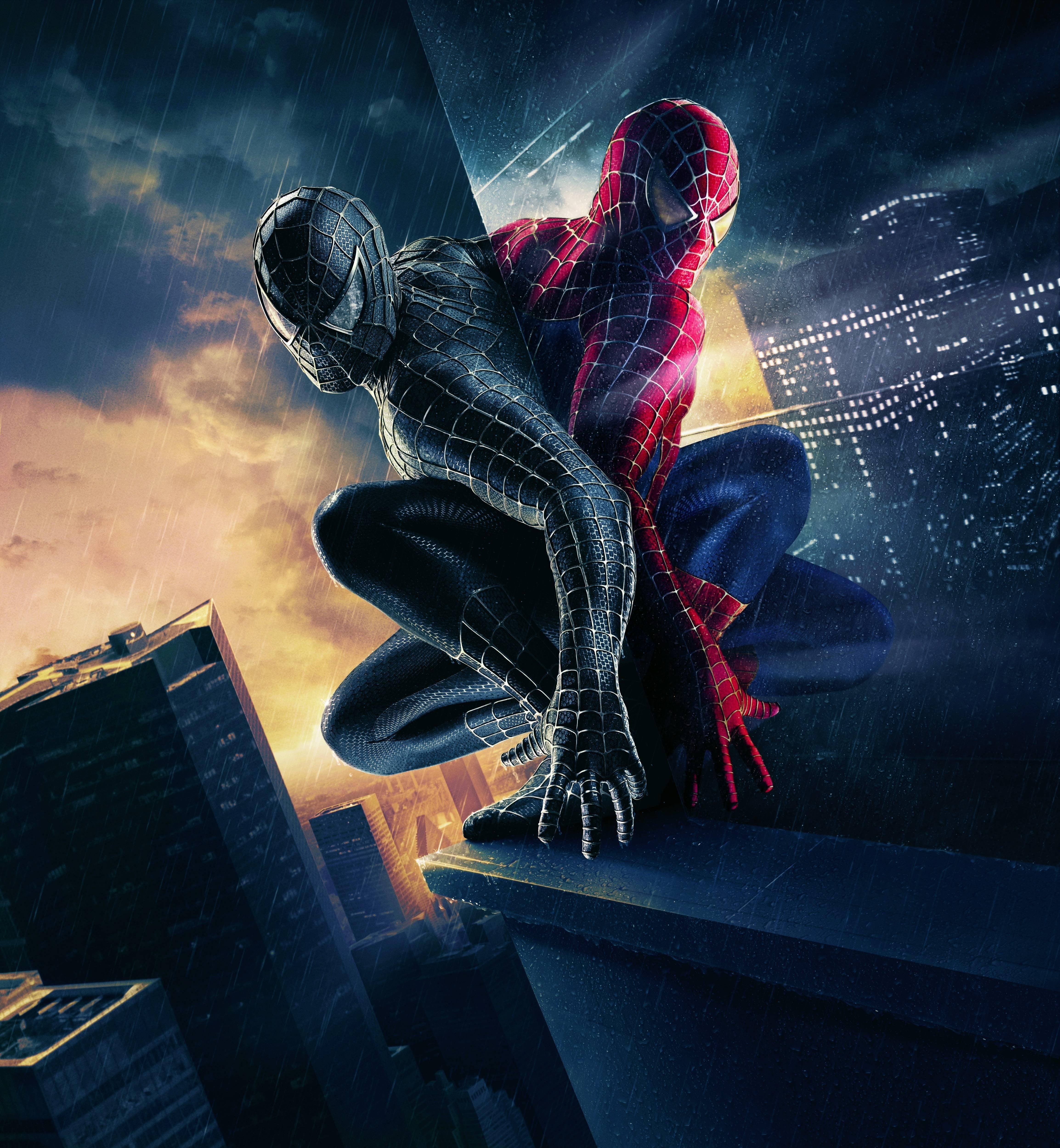 sky, cloud - sky, Spider-Man, representation, art and craft, marvel, city, spider, outdoors, one person, nature, male likeness, building exterior, shoe, Phone HD Wallpaper