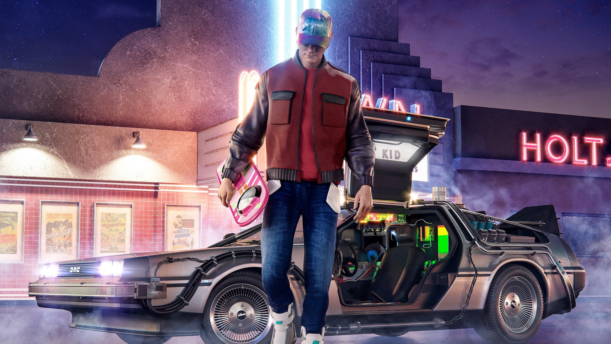 hd, back to the future, cars, behance, 1080P, HD Wallpaper