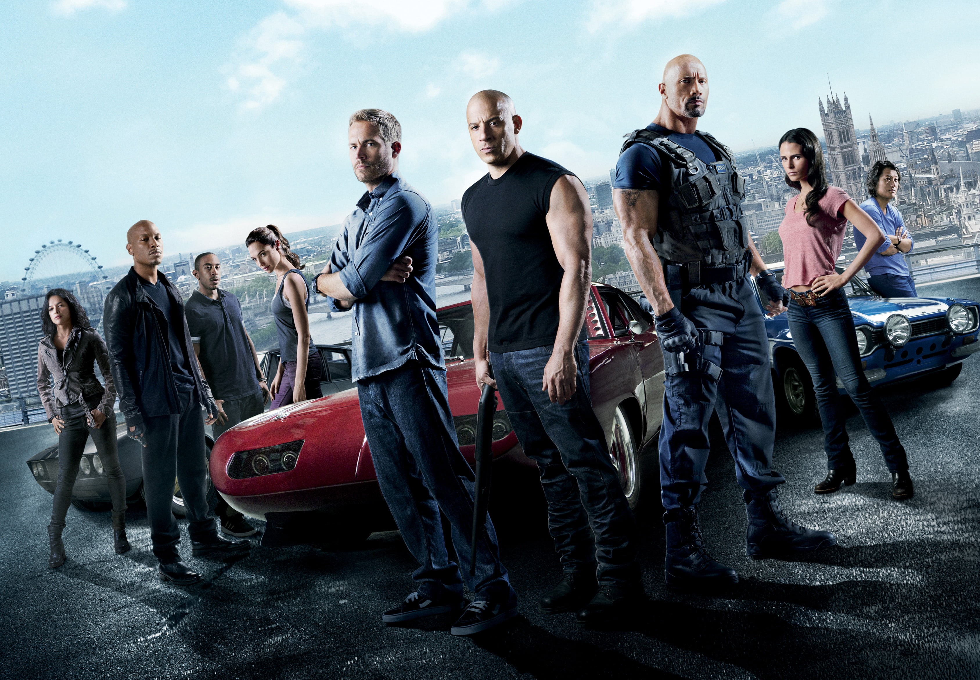 nature, character, young women, men, Dominic Toretto, VIN Diesel, group, outdoors, women, lifestyles, leisure activity, crowd, Michelle Rodriguez, Mia Toretto, HD Wallpaper