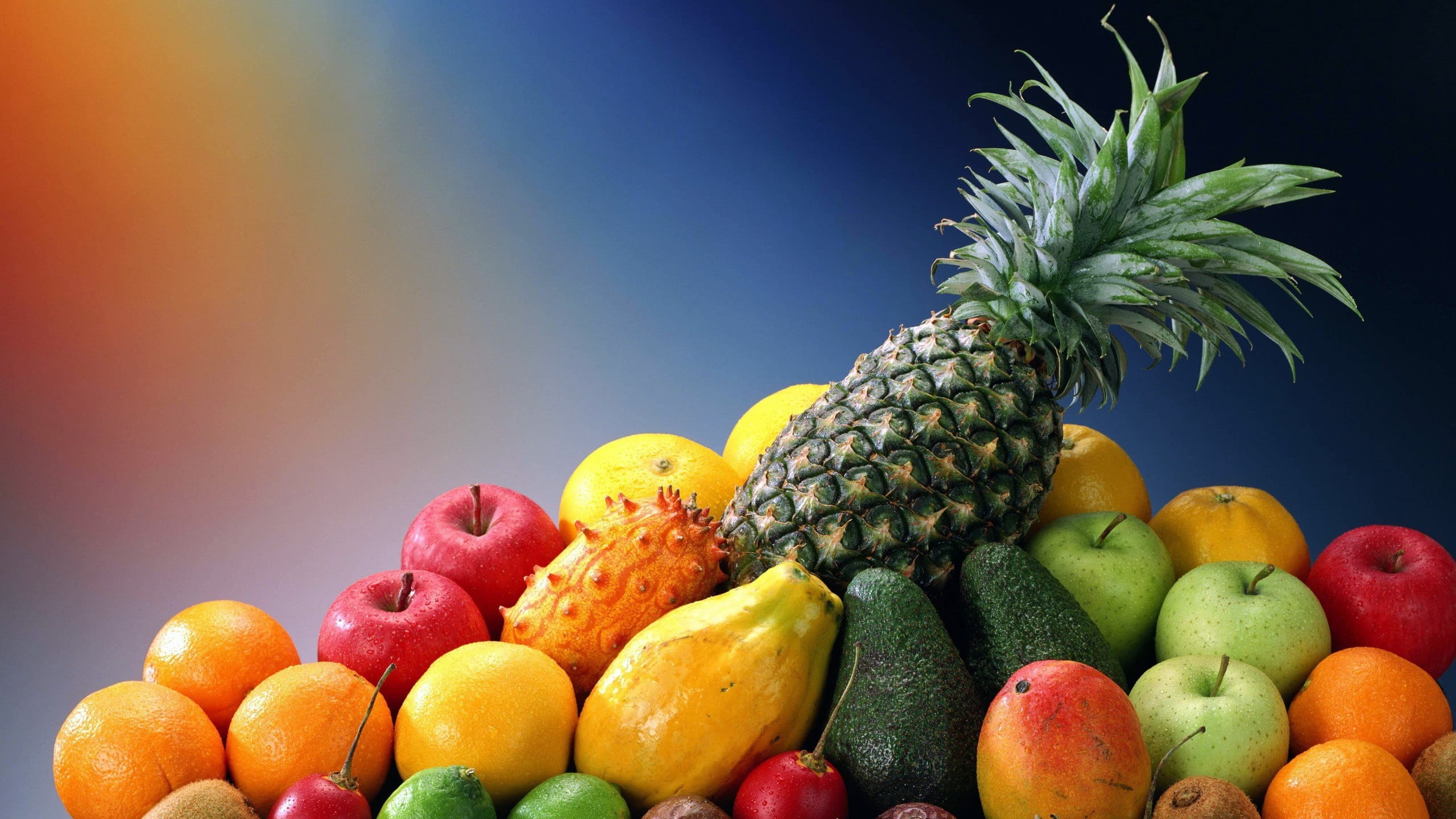2K, fruit, watermelon, food and drink, variation, citrus fruit, lychee, freshness, pineapples, no people, indoors, arrangement, assorted, tomatoes, orange - fruit, HD Wallpaper
