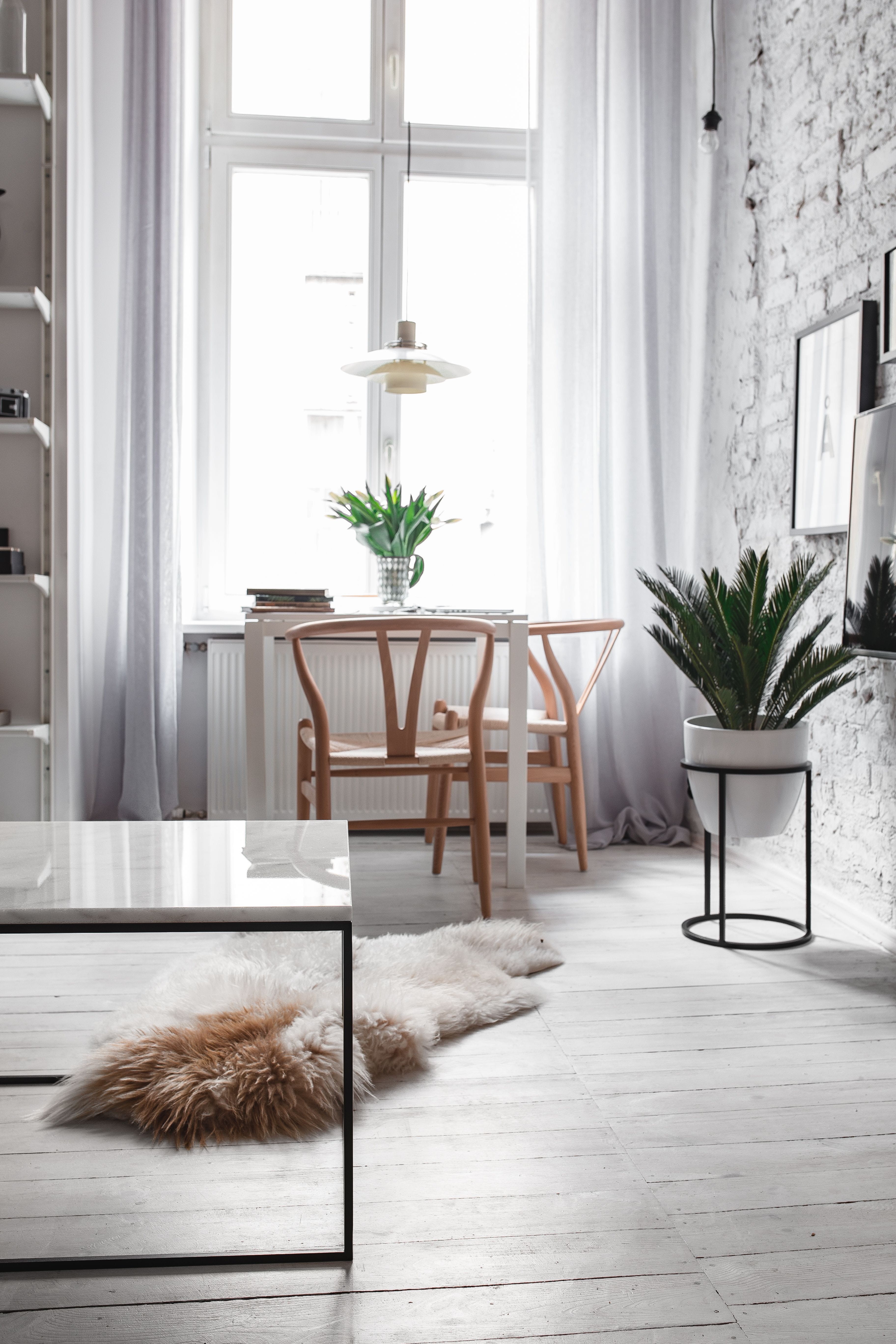 home Interior, marble, comfortable, house, marble table, common, indoors, white, potted plant, luxury, living, interior, scandi, Living Room, no People, Phone HD Wallpaper