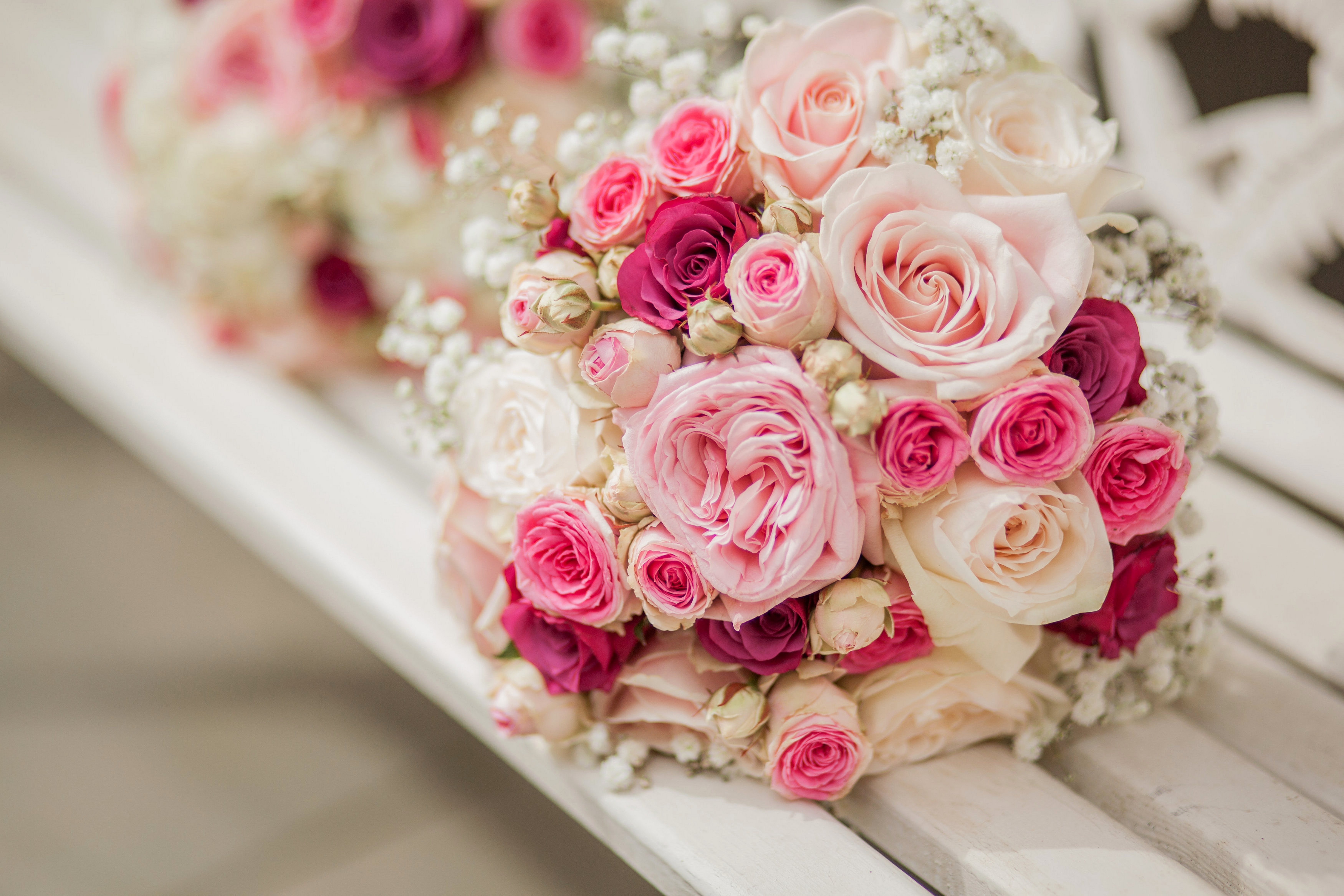 fragility, bouquet, celebration, married, table, decor, backgrounds, love, plant, event, wedding ceremony, flower, life events, roses, day, bride, petal, HD Wallpaper