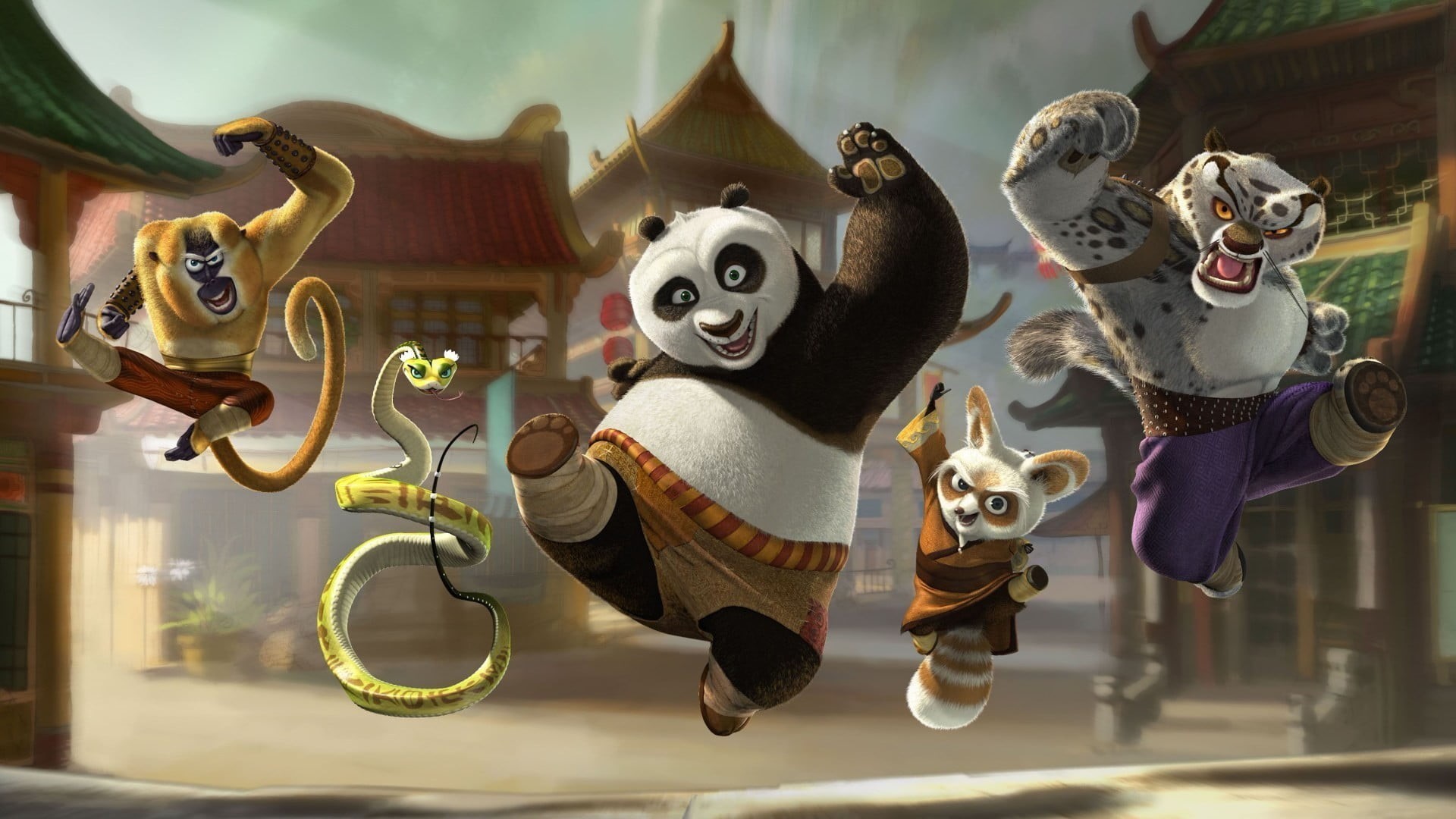 focus on foreground, 1080P, still life, mask - disguise, art and craft, craft, toy, hanging, creativity, Cinema 4D, mask, representation, Kung Fu Panda, HD Wallpaper