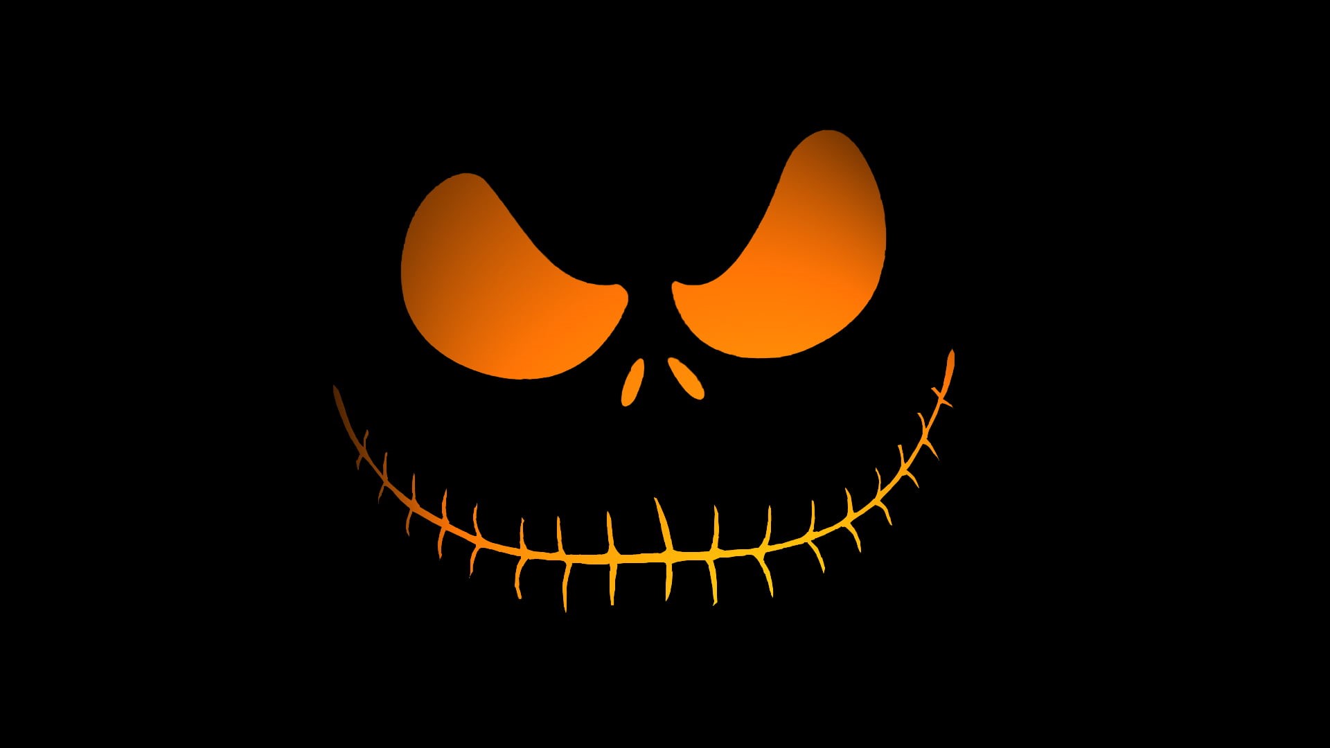  food, digital, spooky, october, copy space, evil, 1920x1080, yellow, horror, celebration, black background, face, fire - Natural Phenomenon, HD Wallpaper