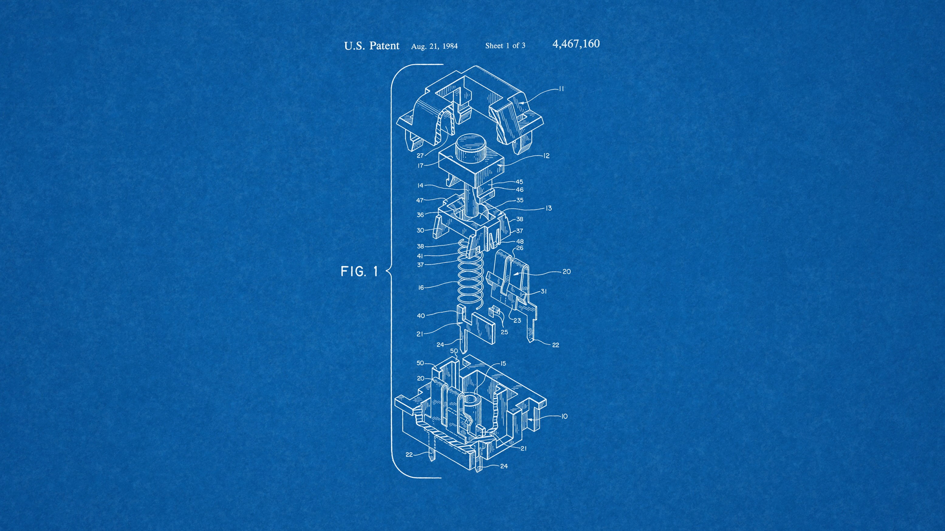 blueprints, mechanical keyboard, 2K, HD Wallpaper