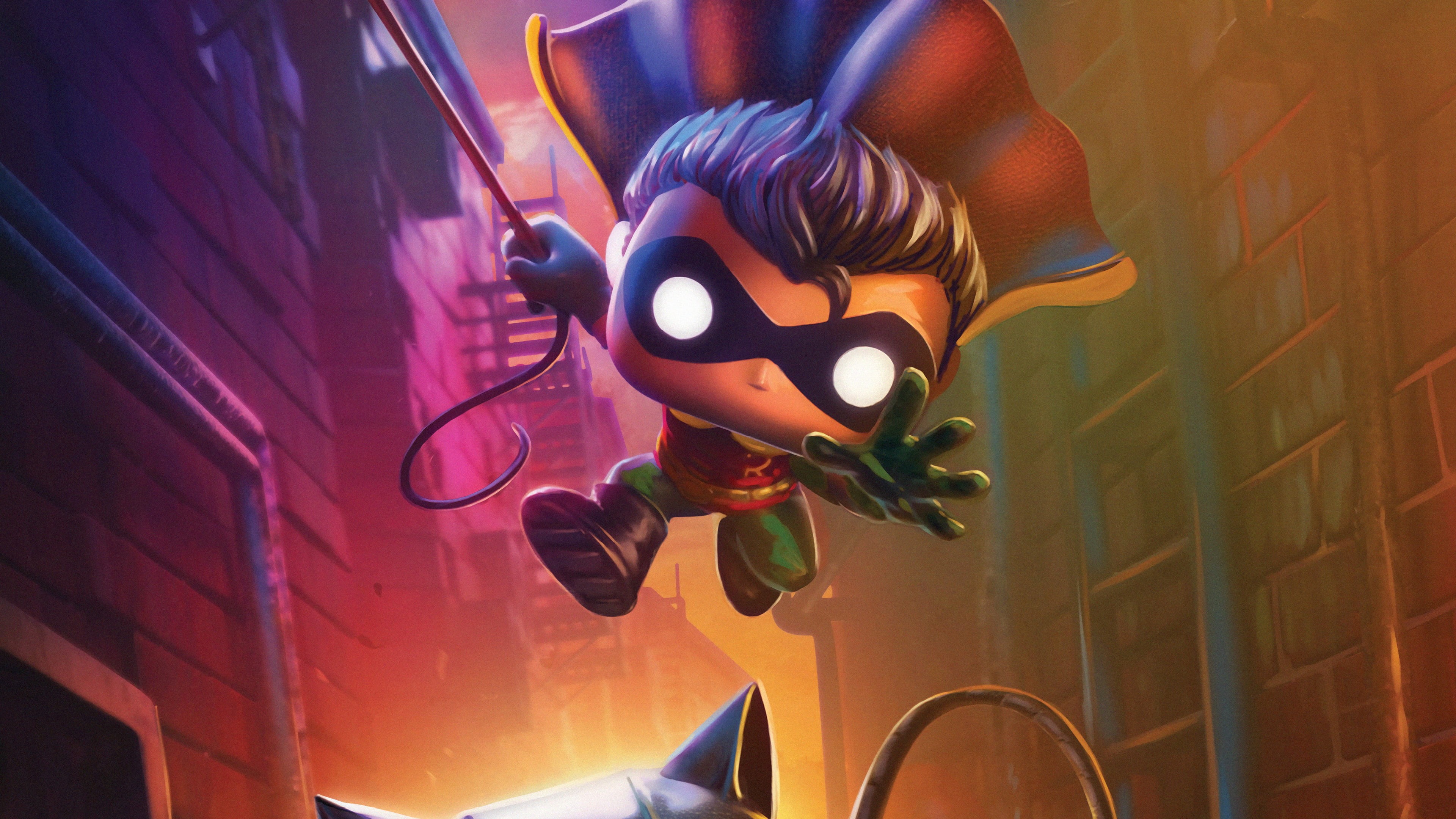 Robin (DC Comics), Robin, Comics, Funko POP!, 4K, HD Wallpaper